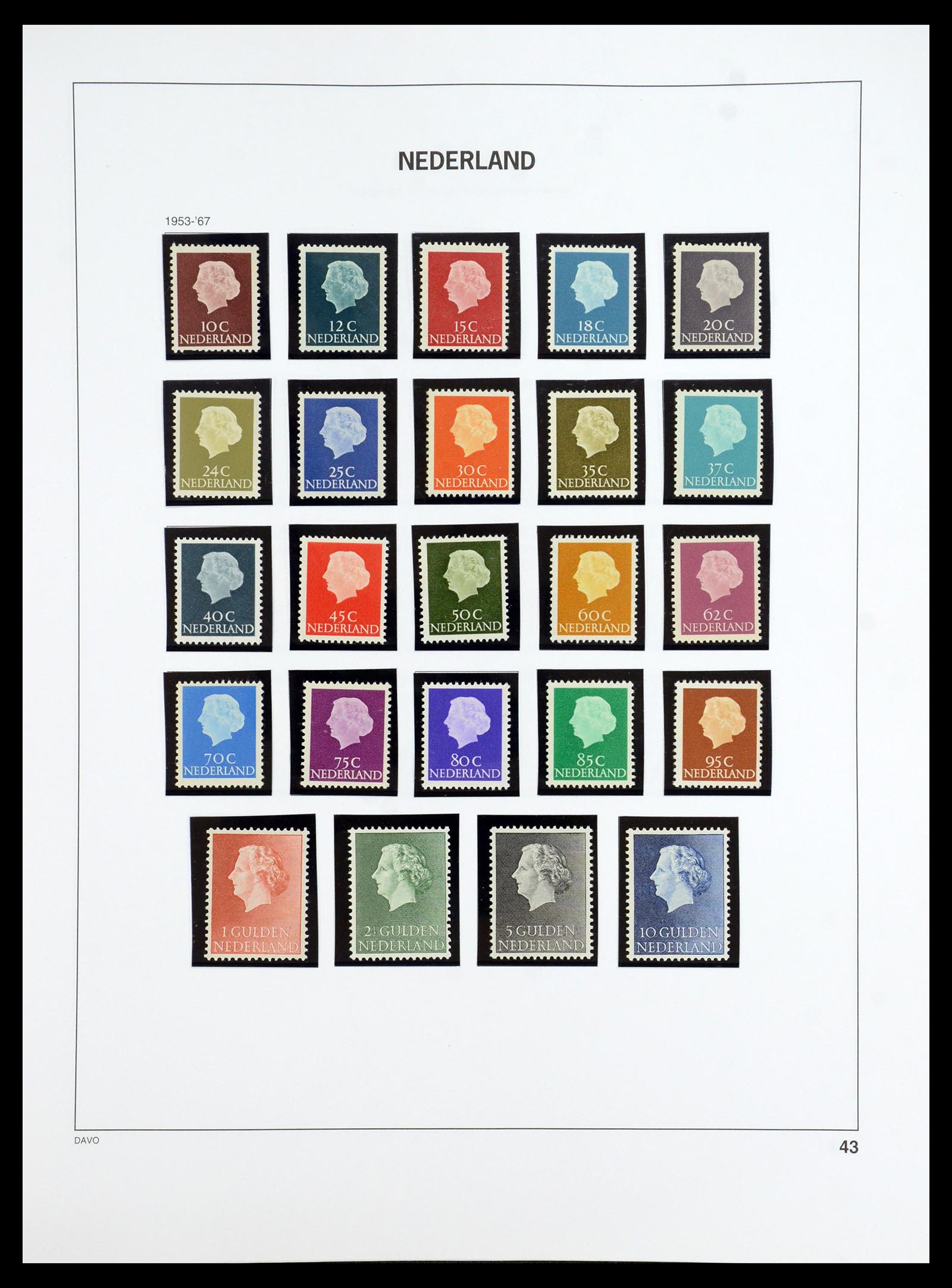 35911 043 - Postzegelverzameling 35911 Nederland 1852-1989.