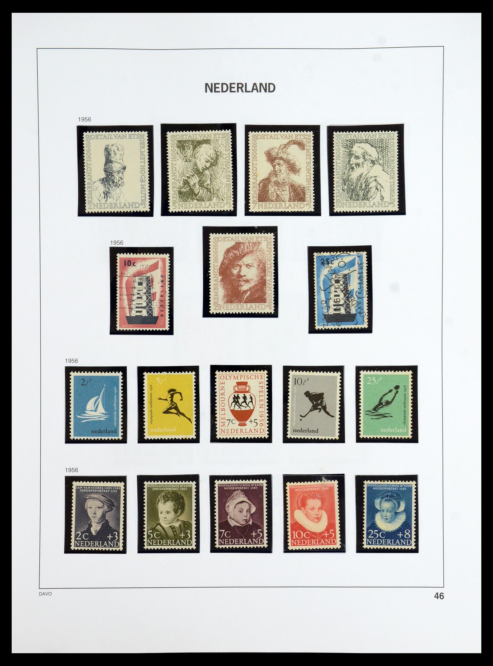 35911 047 - Postzegelverzameling 35911 Nederland 1852-1989.