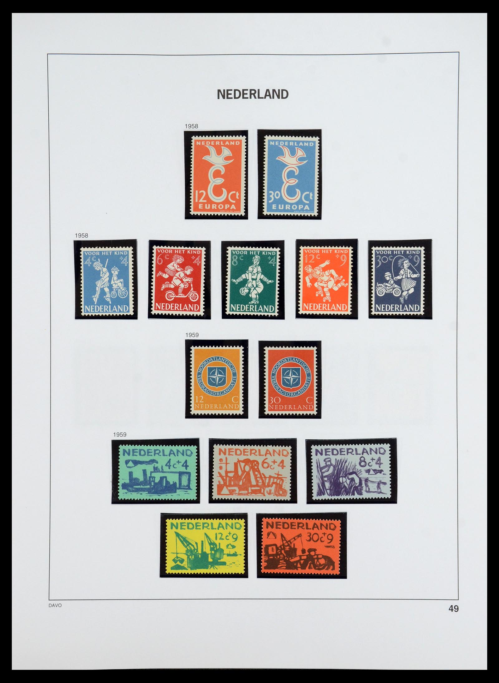 35911 050 - Postzegelverzameling 35911 Nederland 1852-1989.