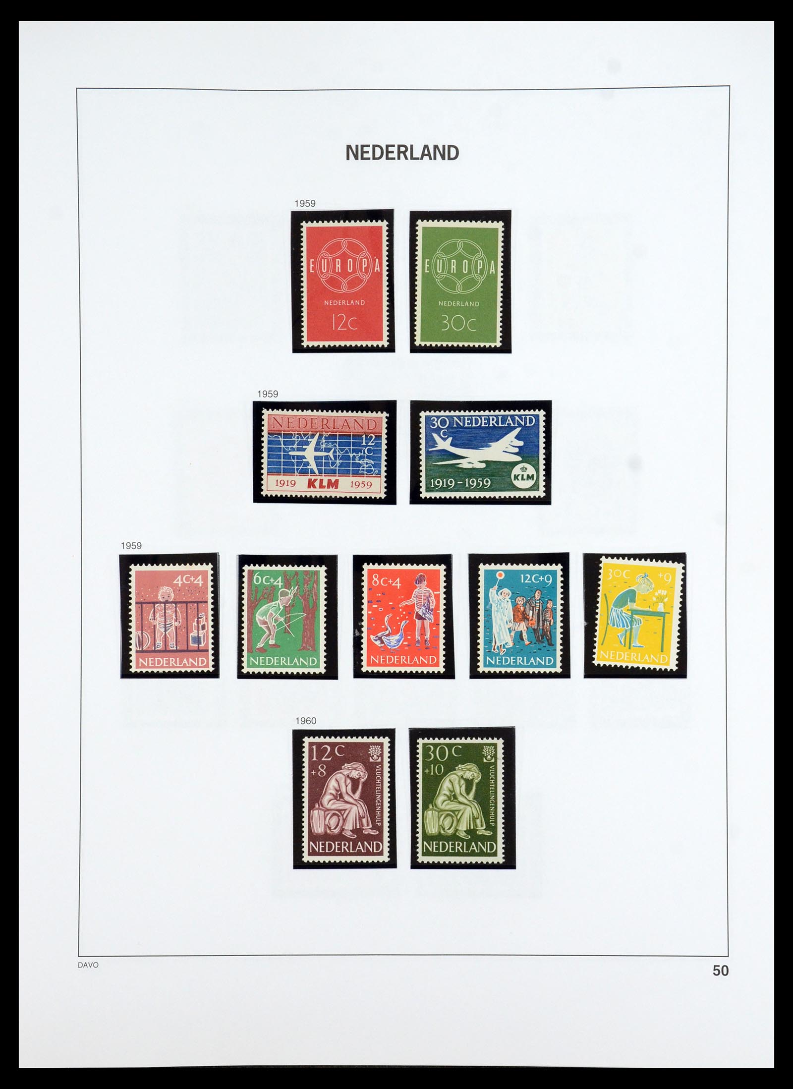 35911 051 - Postzegelverzameling 35911 Nederland 1852-1989.