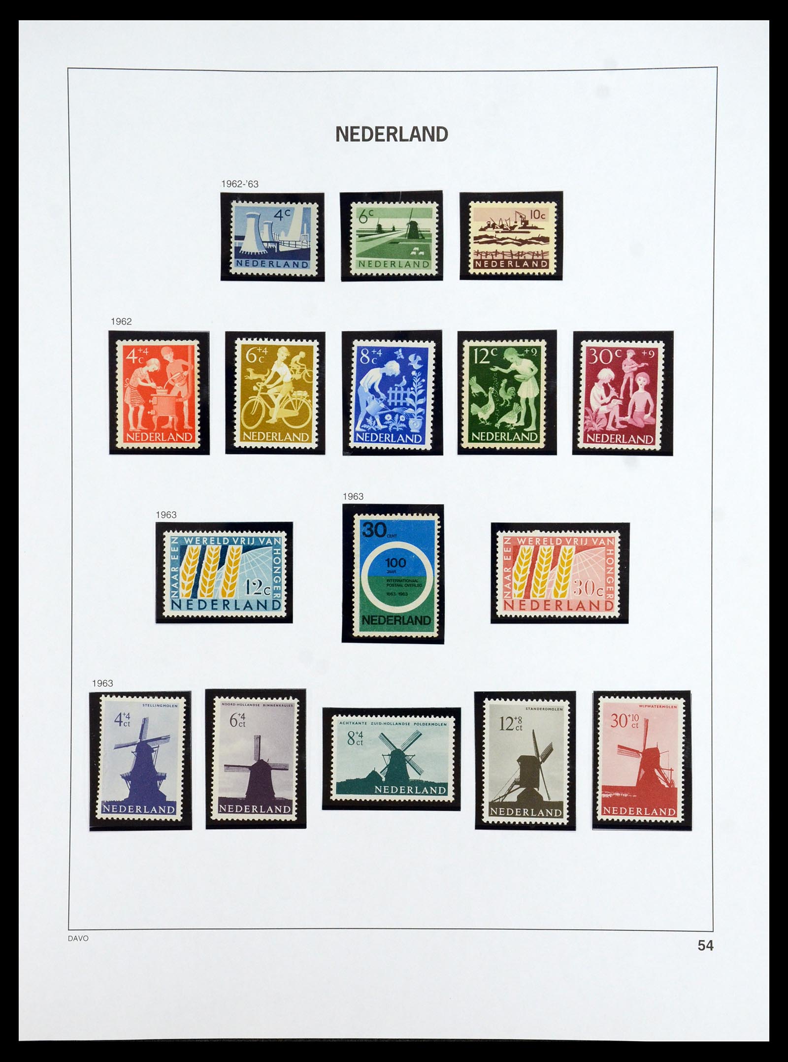 35911 055 - Postzegelverzameling 35911 Nederland 1852-1989.