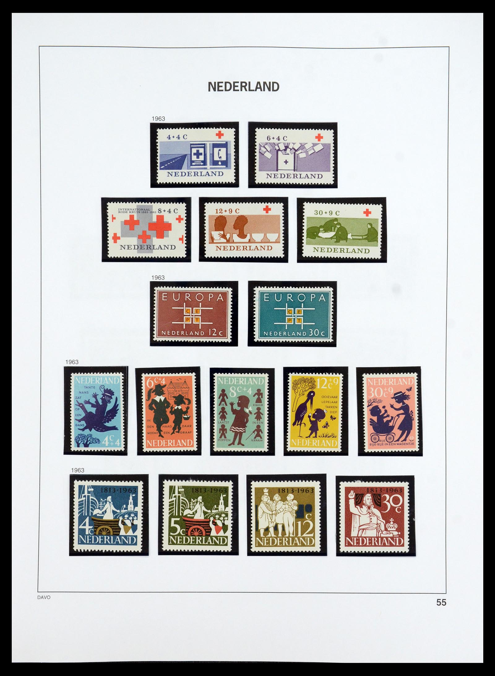35911 056 - Postzegelverzameling 35911 Nederland 1852-1989.