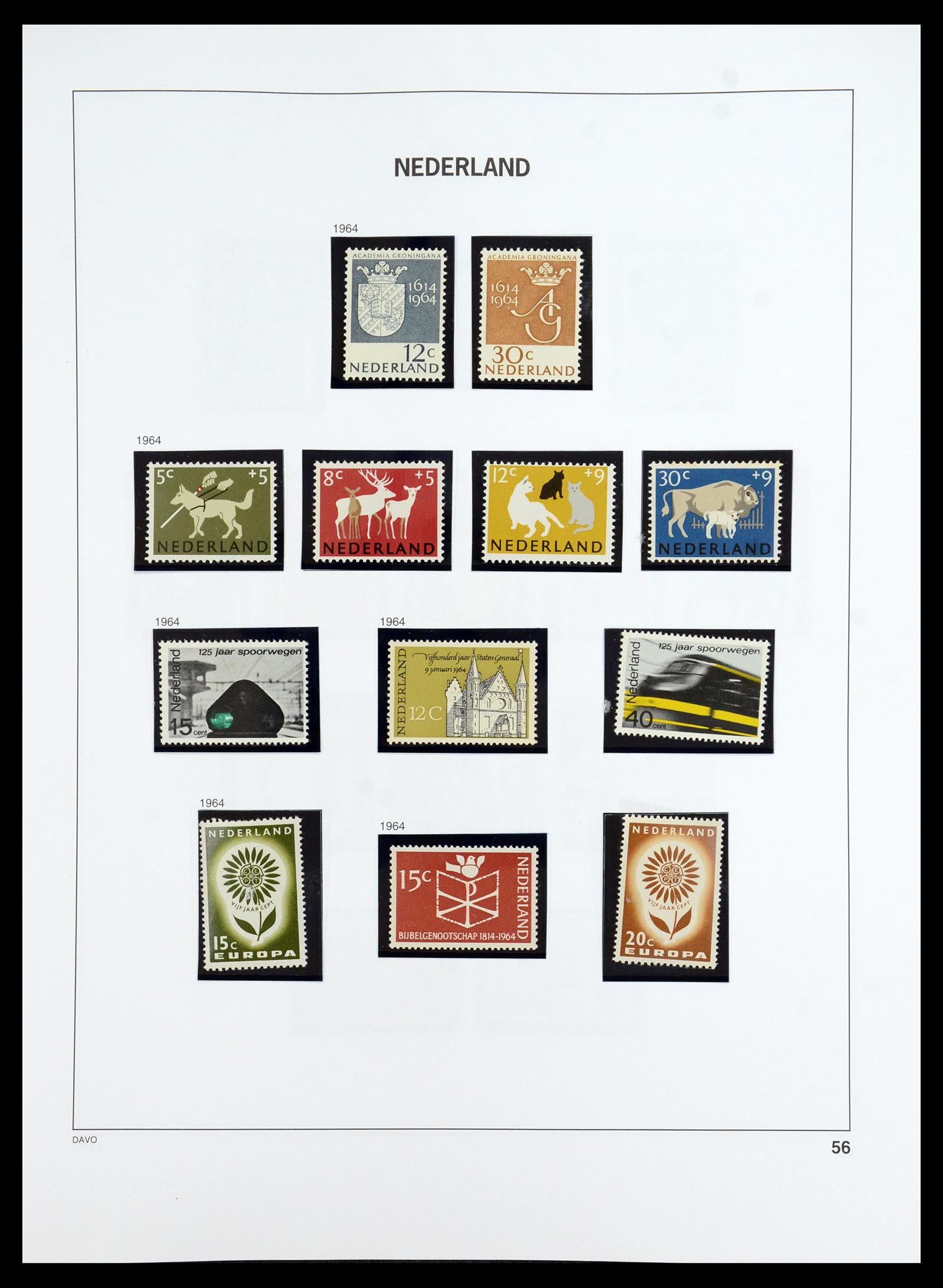 35911 057 - Postzegelverzameling 35911 Nederland 1852-1989.