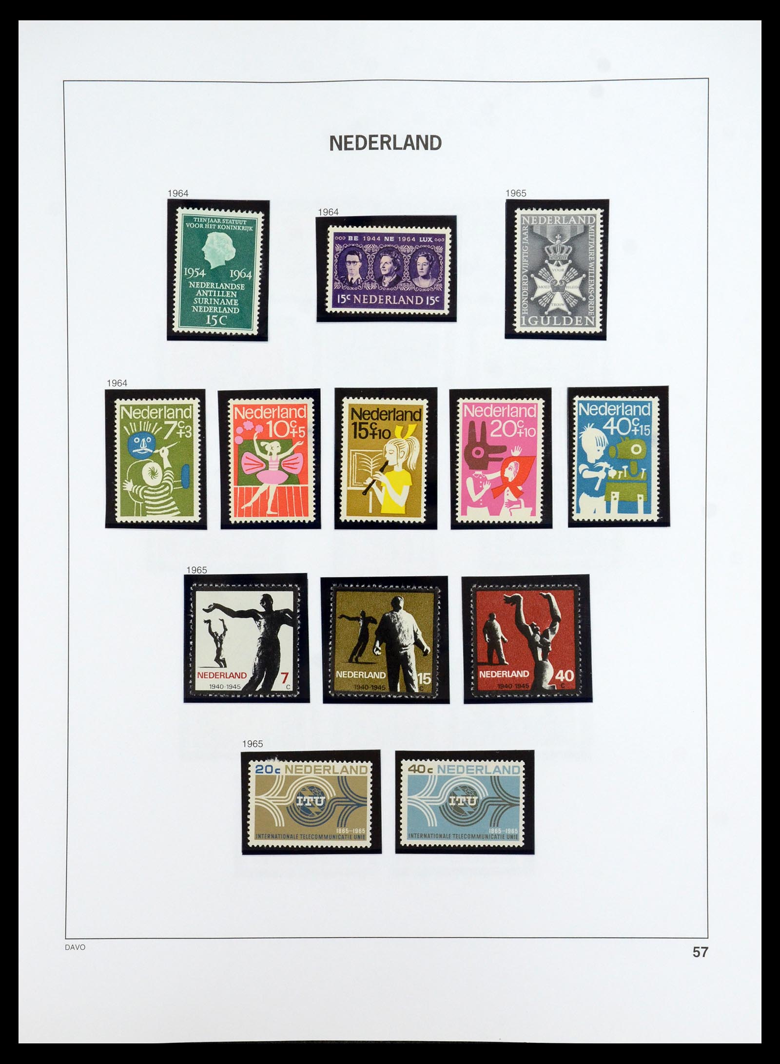 35911 058 - Postzegelverzameling 35911 Nederland 1852-1989.