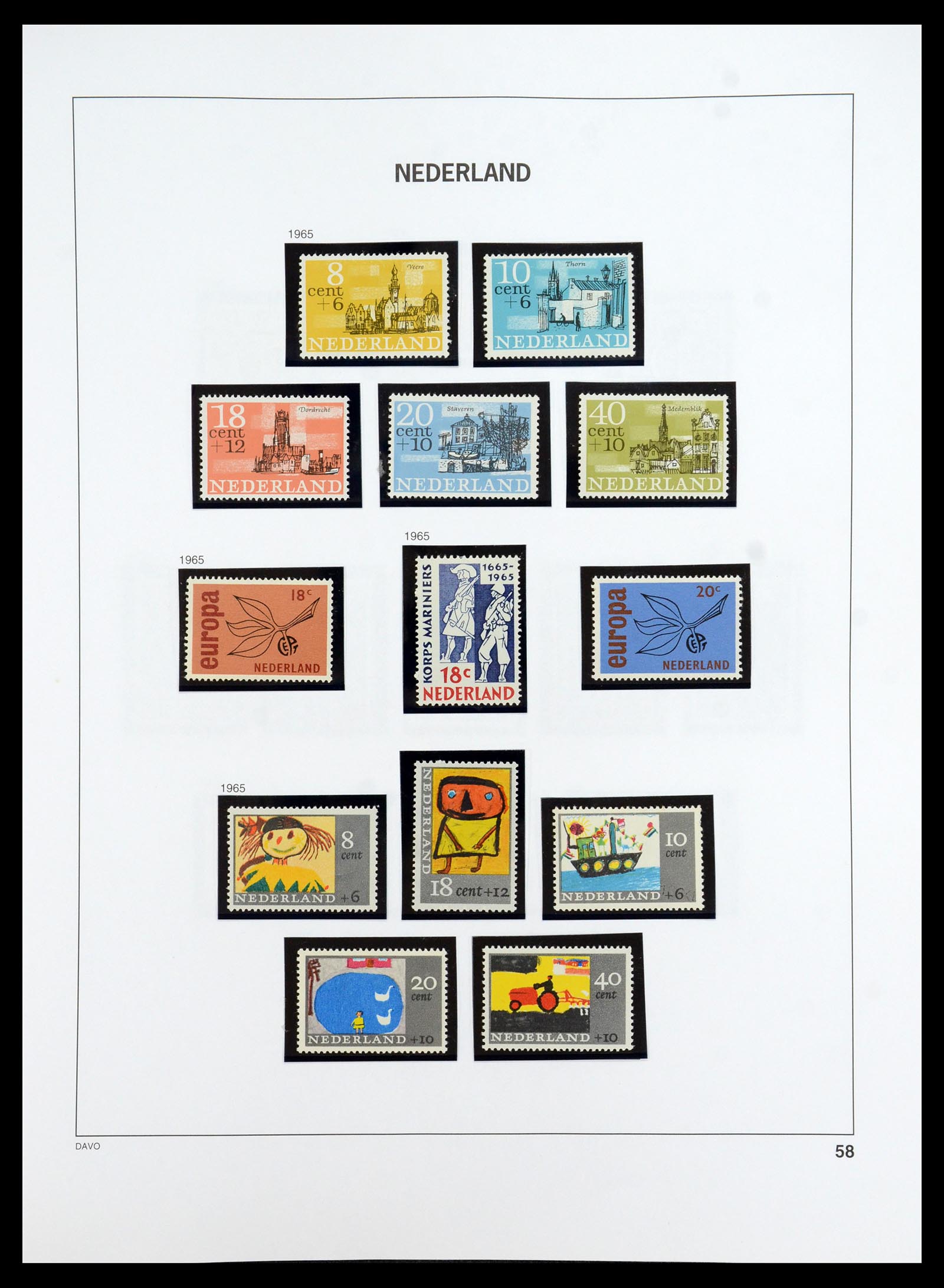 35911 059 - Postzegelverzameling 35911 Nederland 1852-1989.
