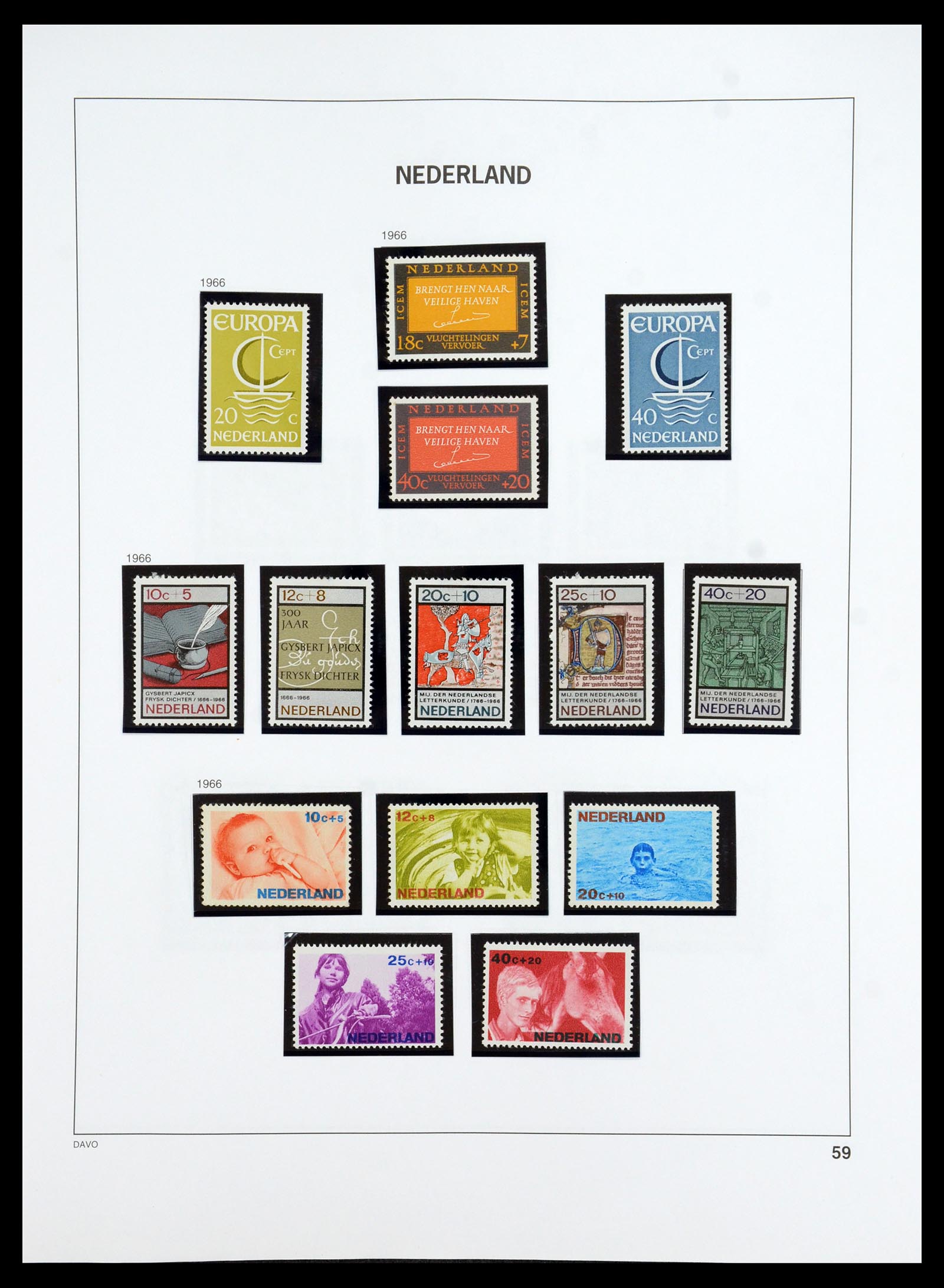 35911 060 - Postzegelverzameling 35911 Nederland 1852-1989.