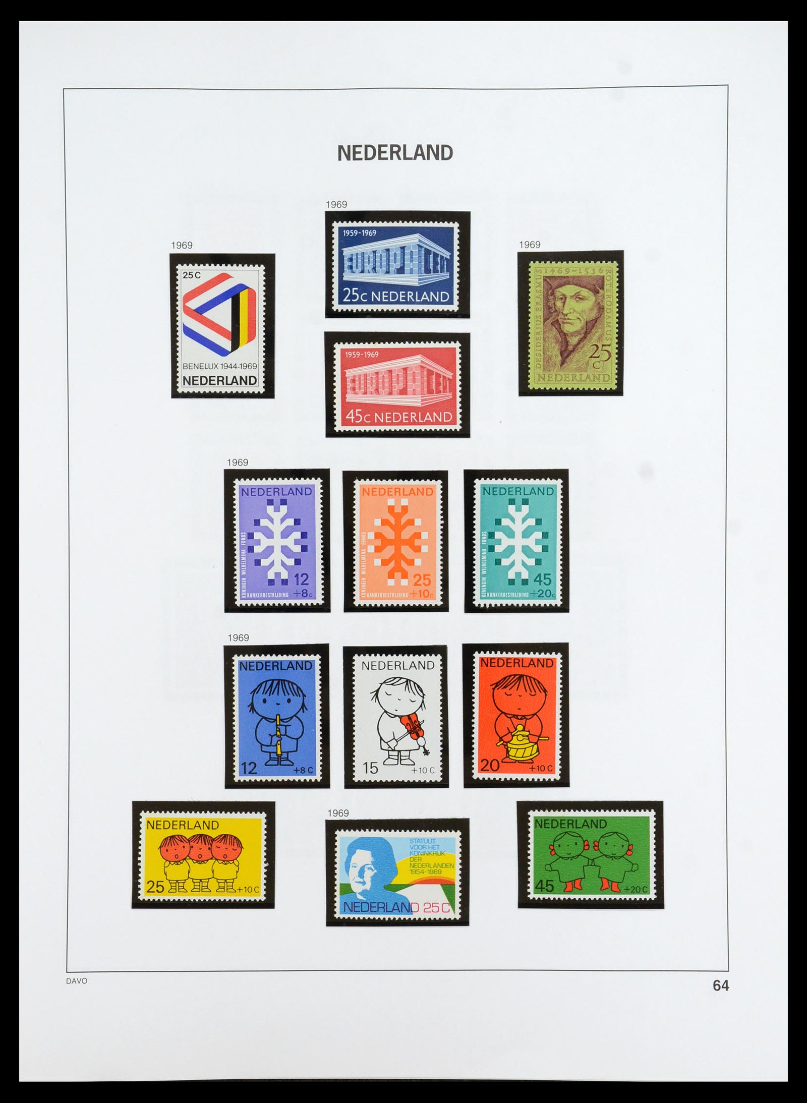 35911 065 - Postzegelverzameling 35911 Nederland 1852-1989.