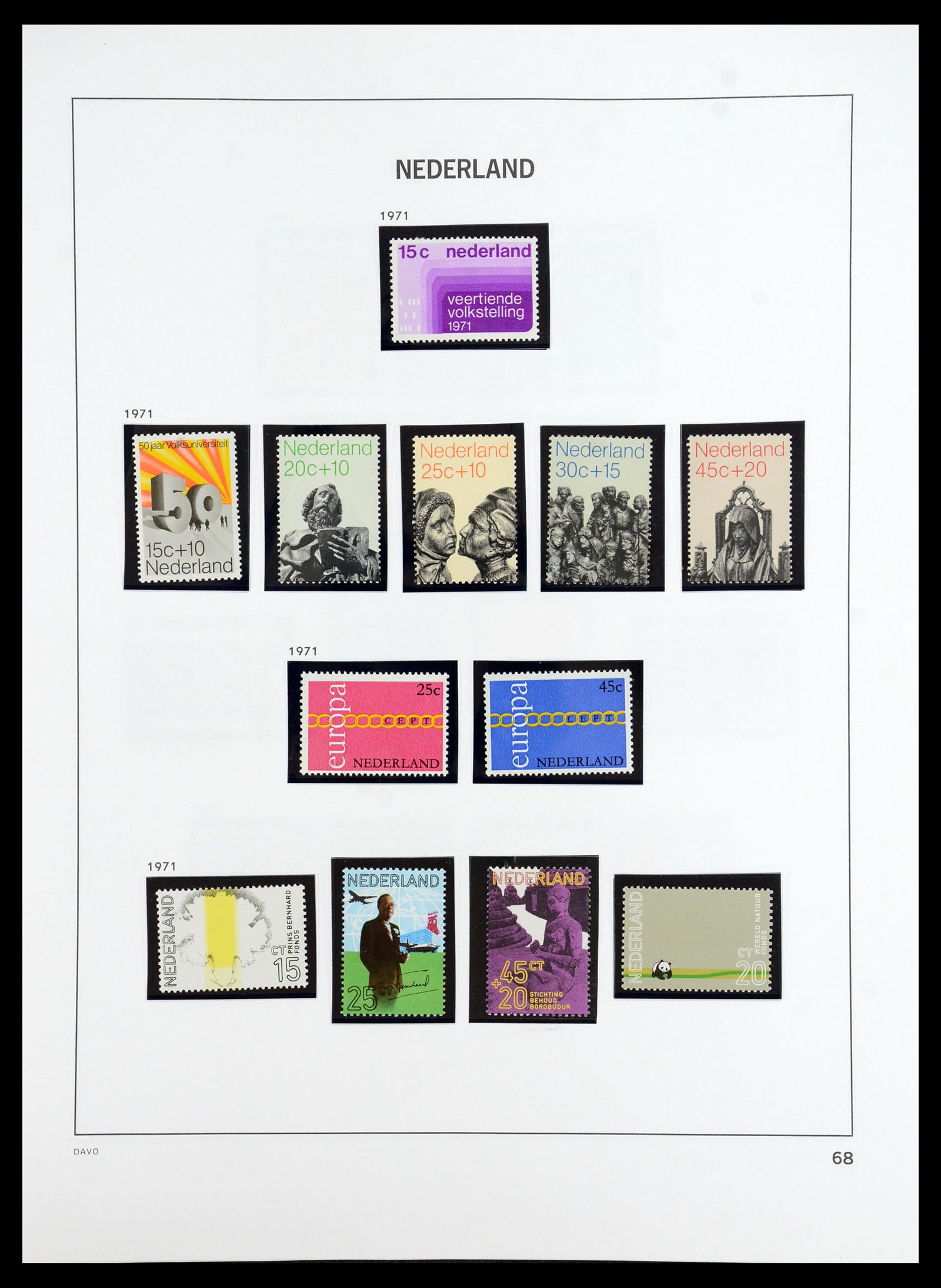 35911 070 - Postzegelverzameling 35911 Nederland 1852-1989.