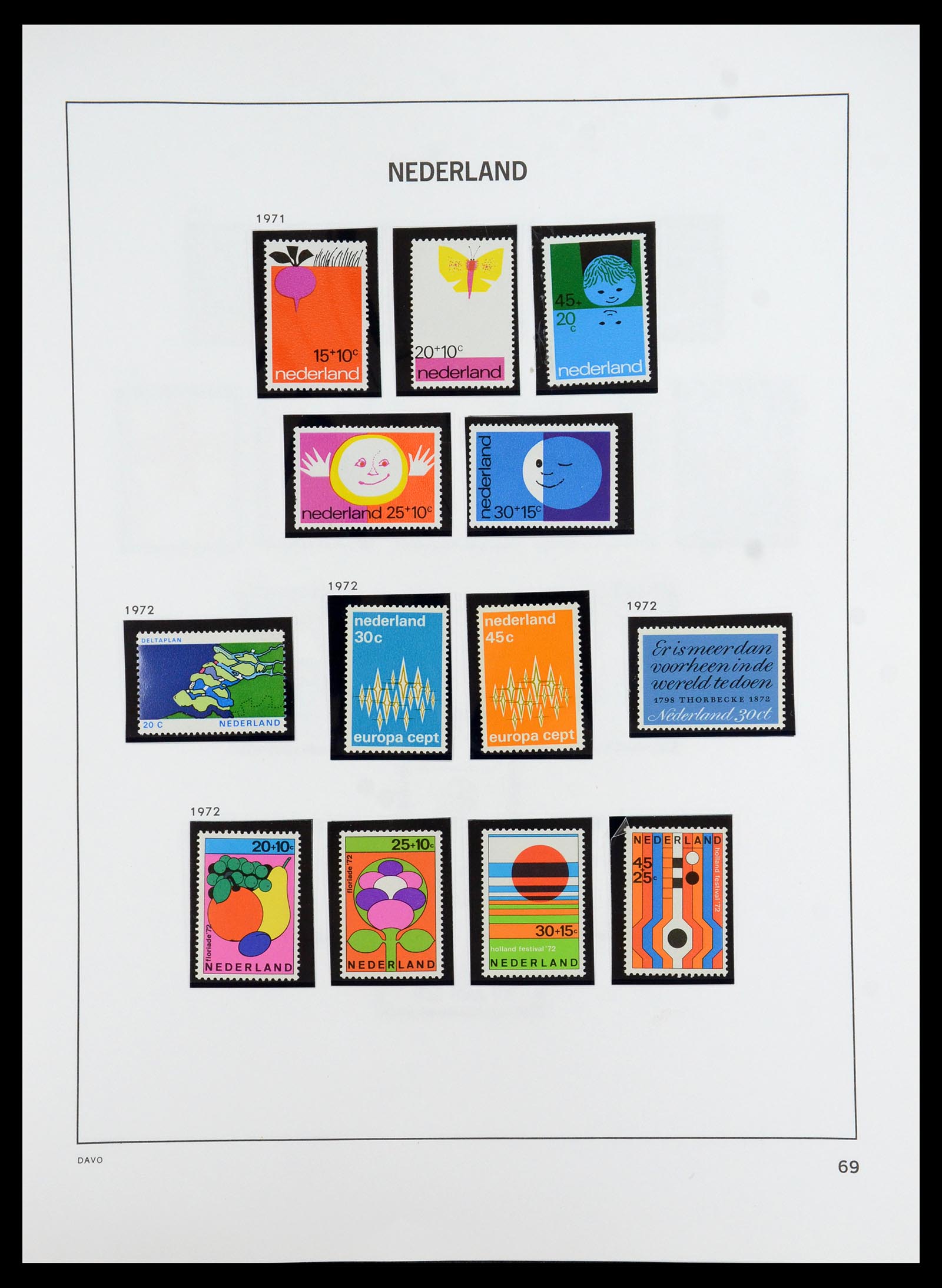 35911 071 - Postzegelverzameling 35911 Nederland 1852-1989.
