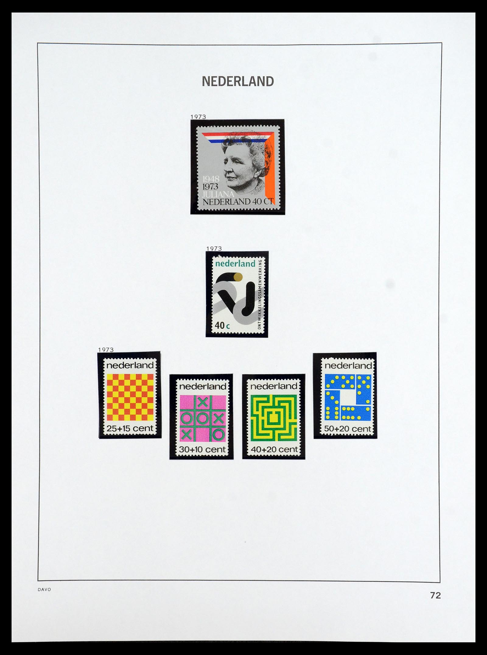 35911 074 - Postzegelverzameling 35911 Nederland 1852-1989.