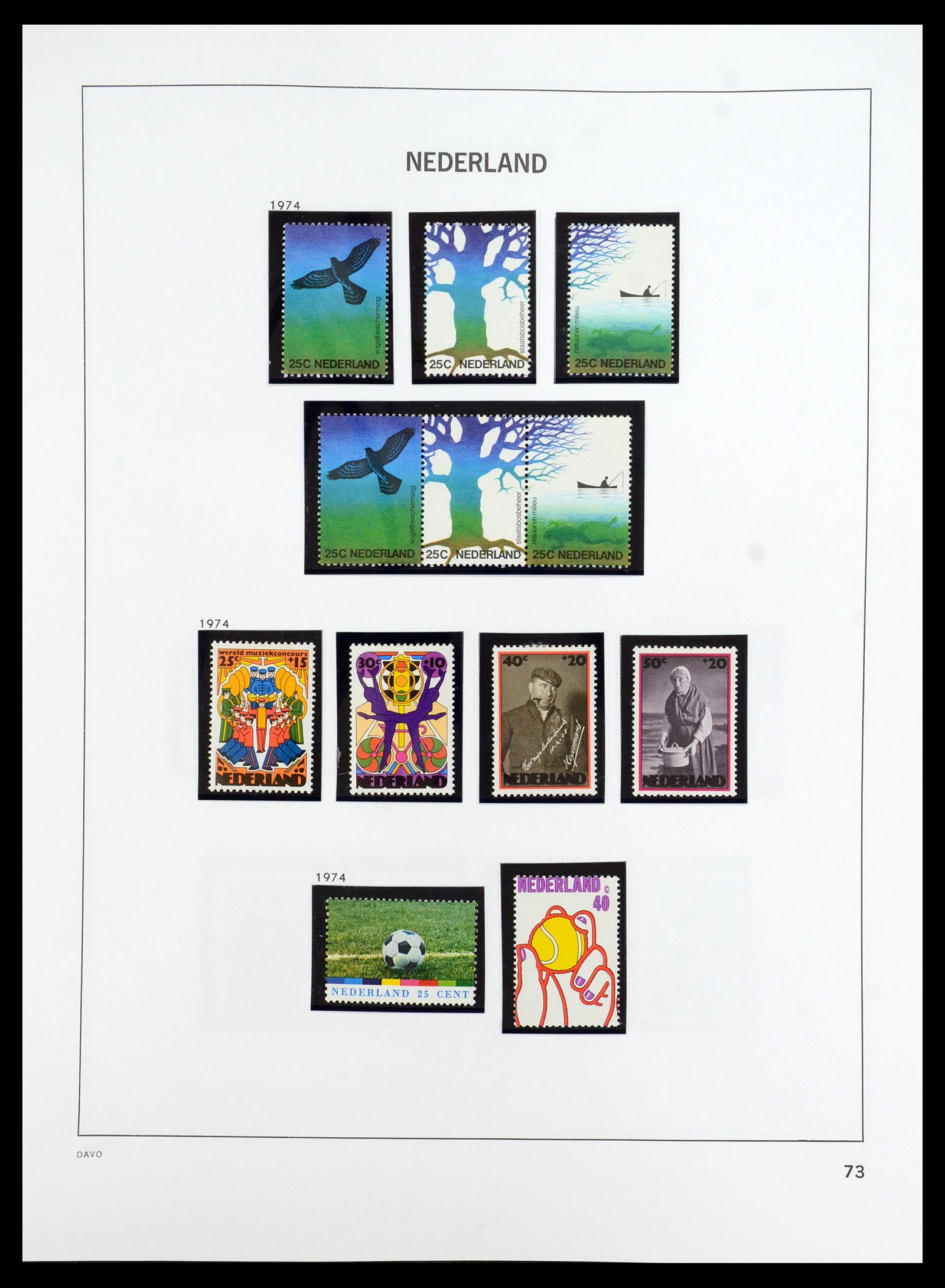 35911 075 - Postzegelverzameling 35911 Nederland 1852-1989.