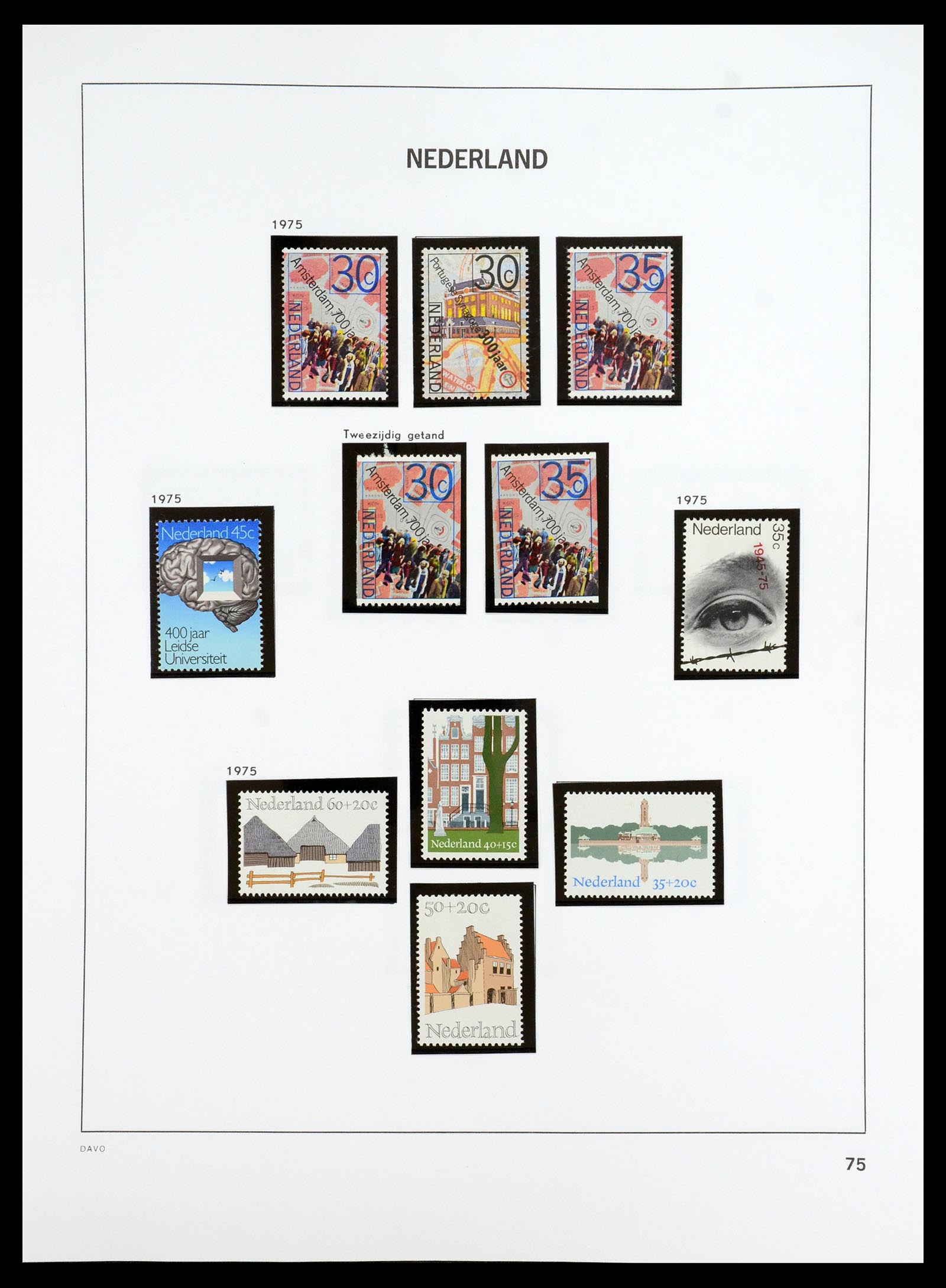 35911 077 - Postzegelverzameling 35911 Nederland 1852-1989.