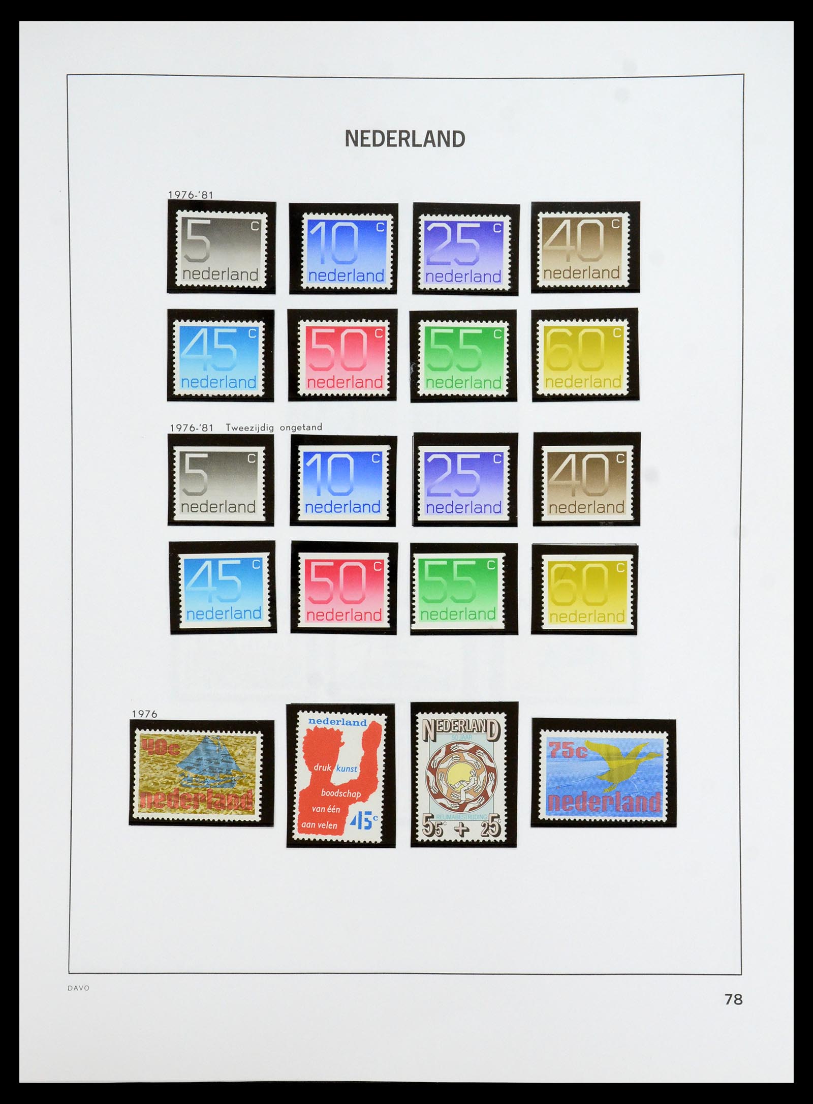 35911 080 - Postzegelverzameling 35911 Nederland 1852-1989.