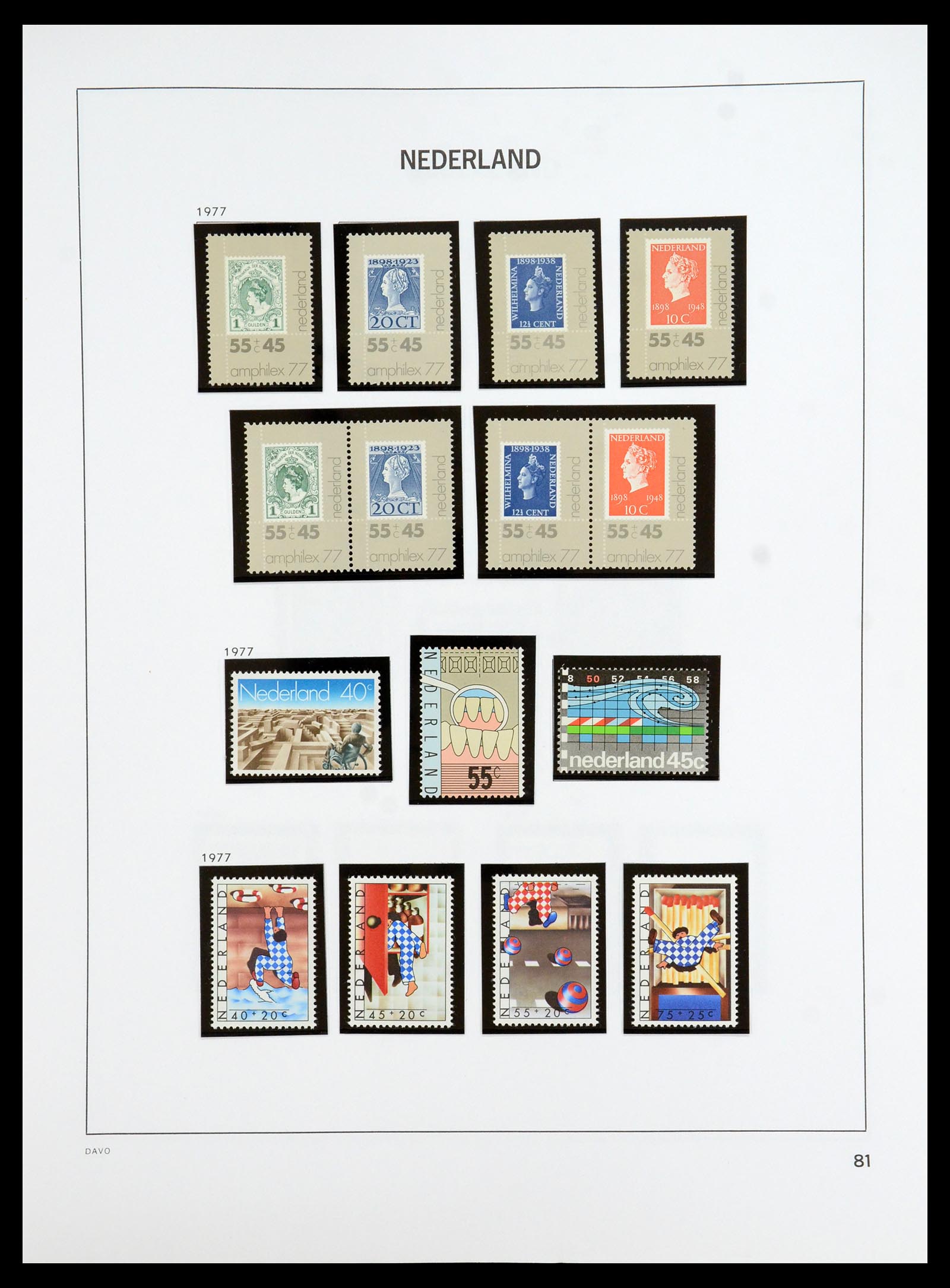 35911 084 - Postzegelverzameling 35911 Nederland 1852-1989.