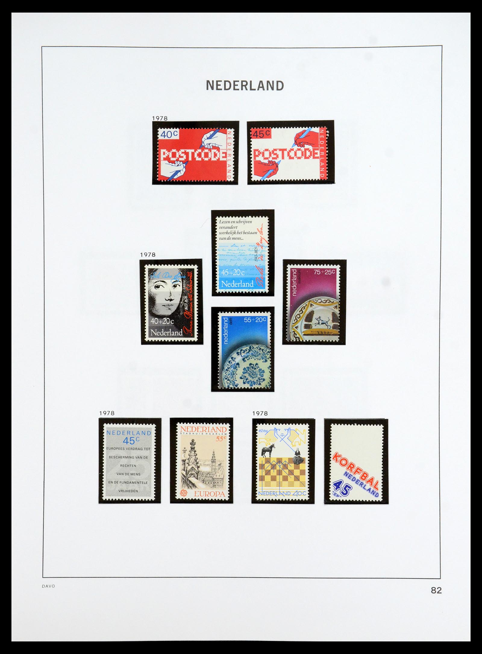 35911 085 - Postzegelverzameling 35911 Nederland 1852-1989.