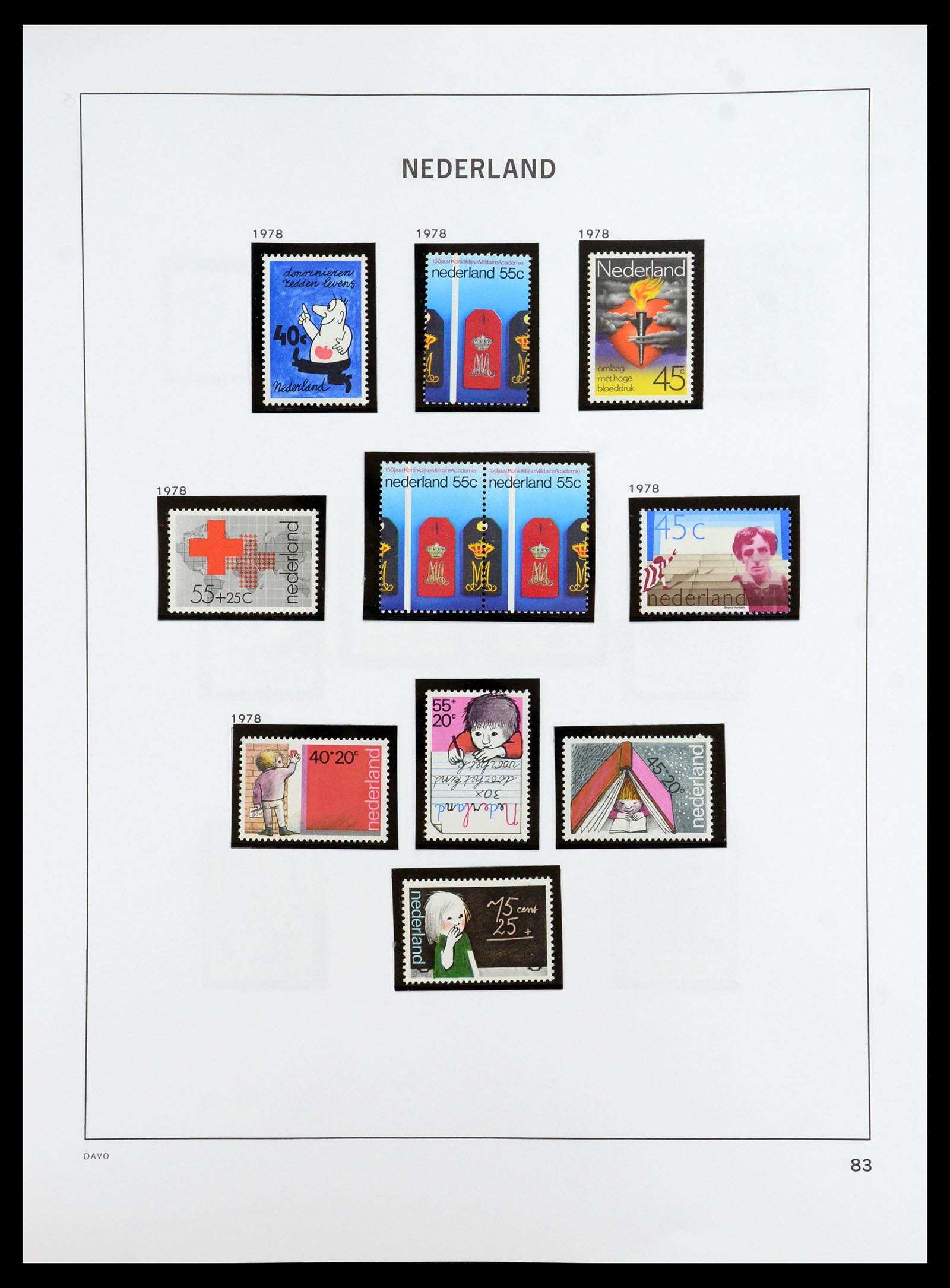 35911 086 - Postzegelverzameling 35911 Nederland 1852-1989.