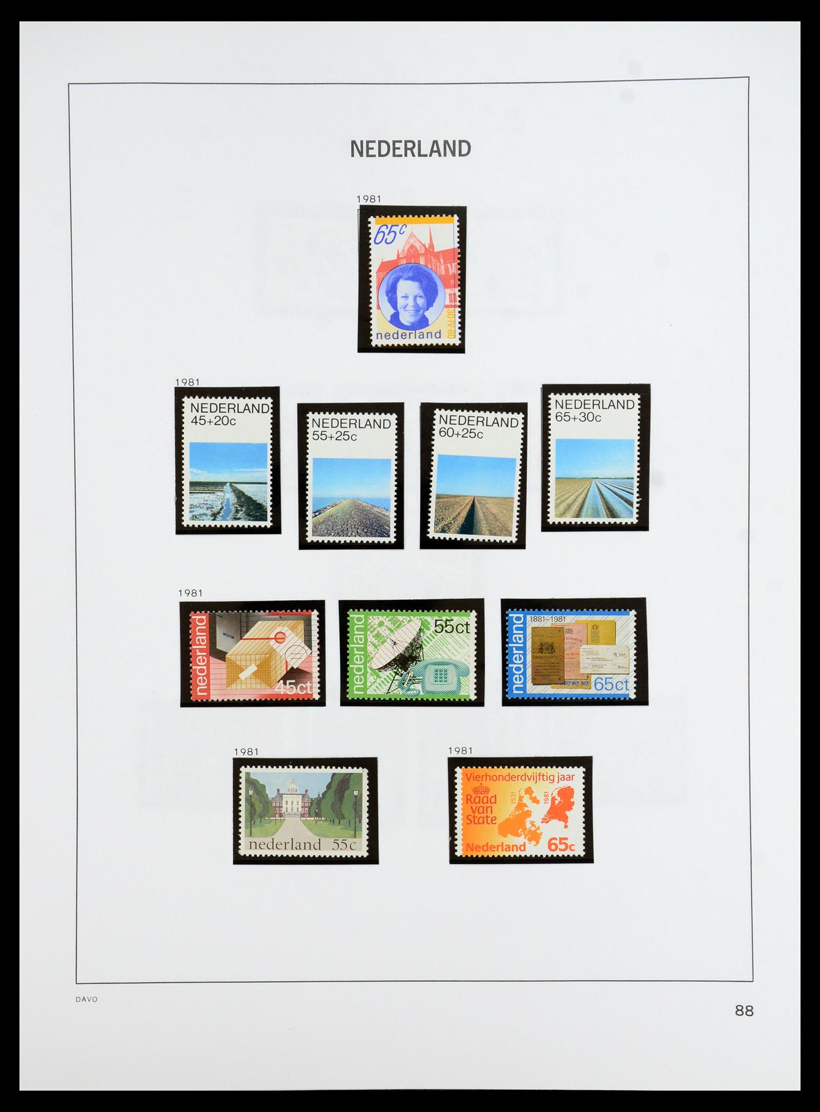 35911 091 - Postzegelverzameling 35911 Nederland 1852-1989.