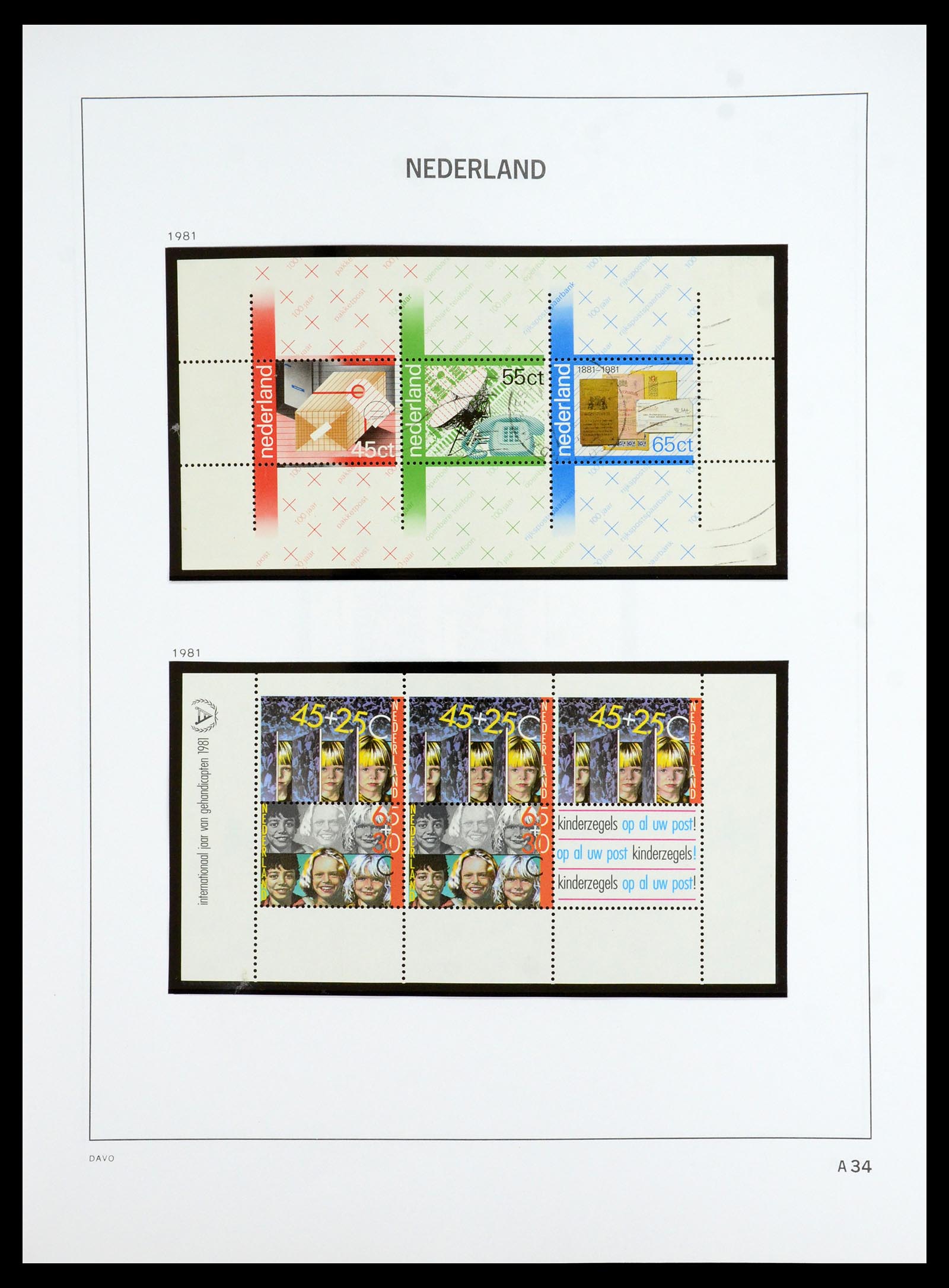 35911 142 - Postzegelverzameling 35911 Nederland 1852-1989.