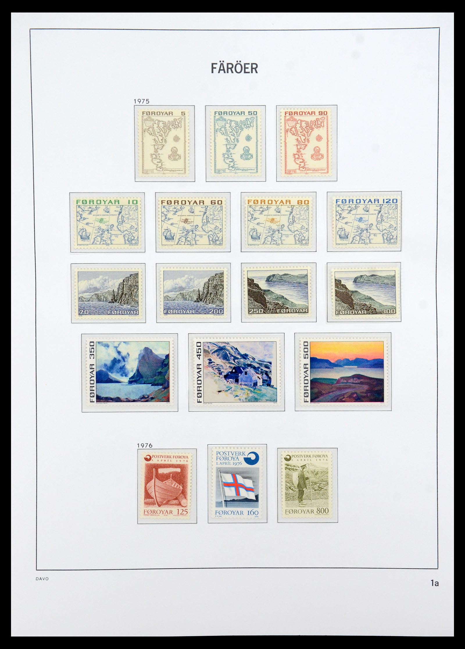 35912 001 - Postzegelverzameling 35912 Faeroer 1975-2005.