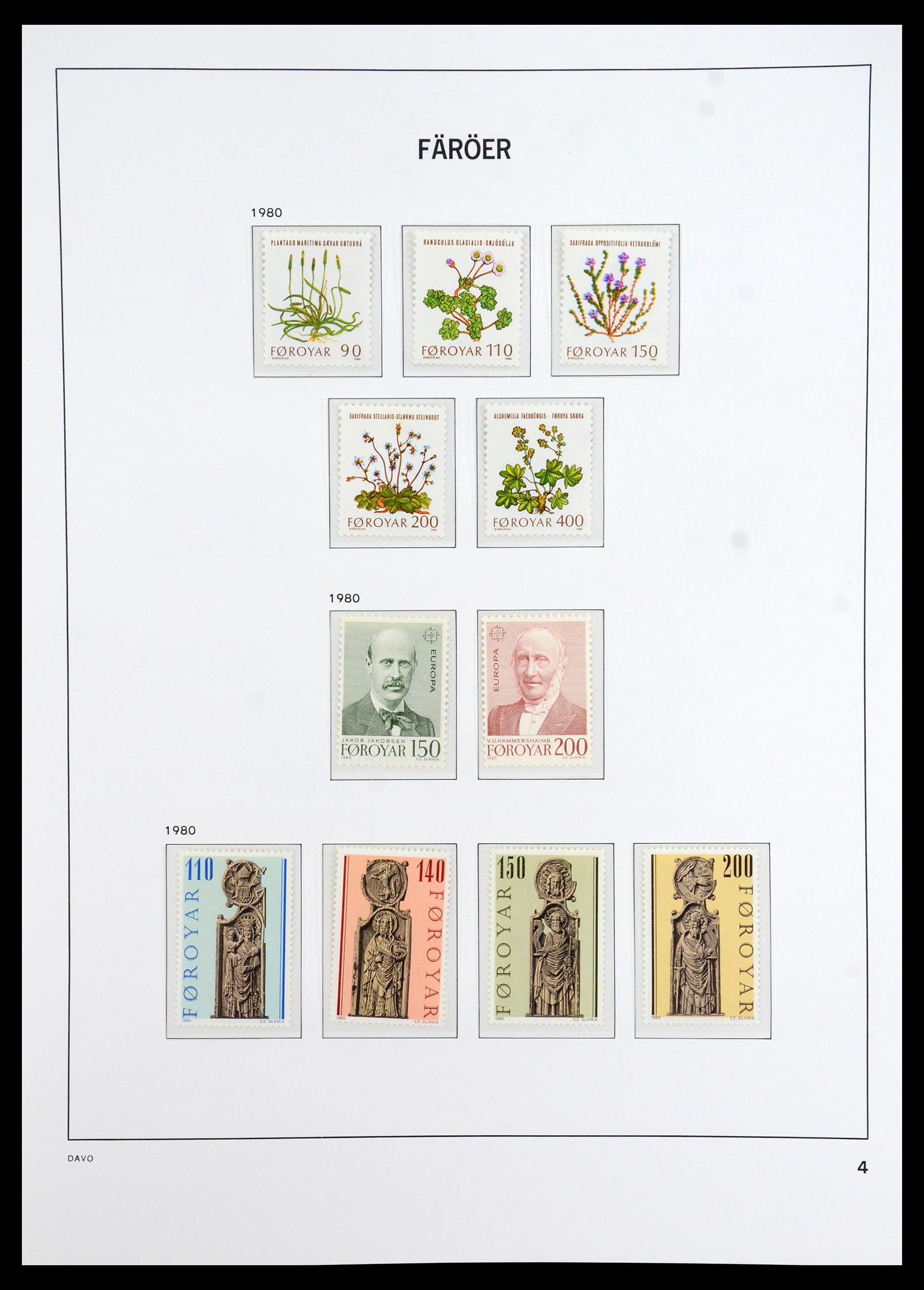 35912 004 - Postzegelverzameling 35912 Faeroer 1975-2005.