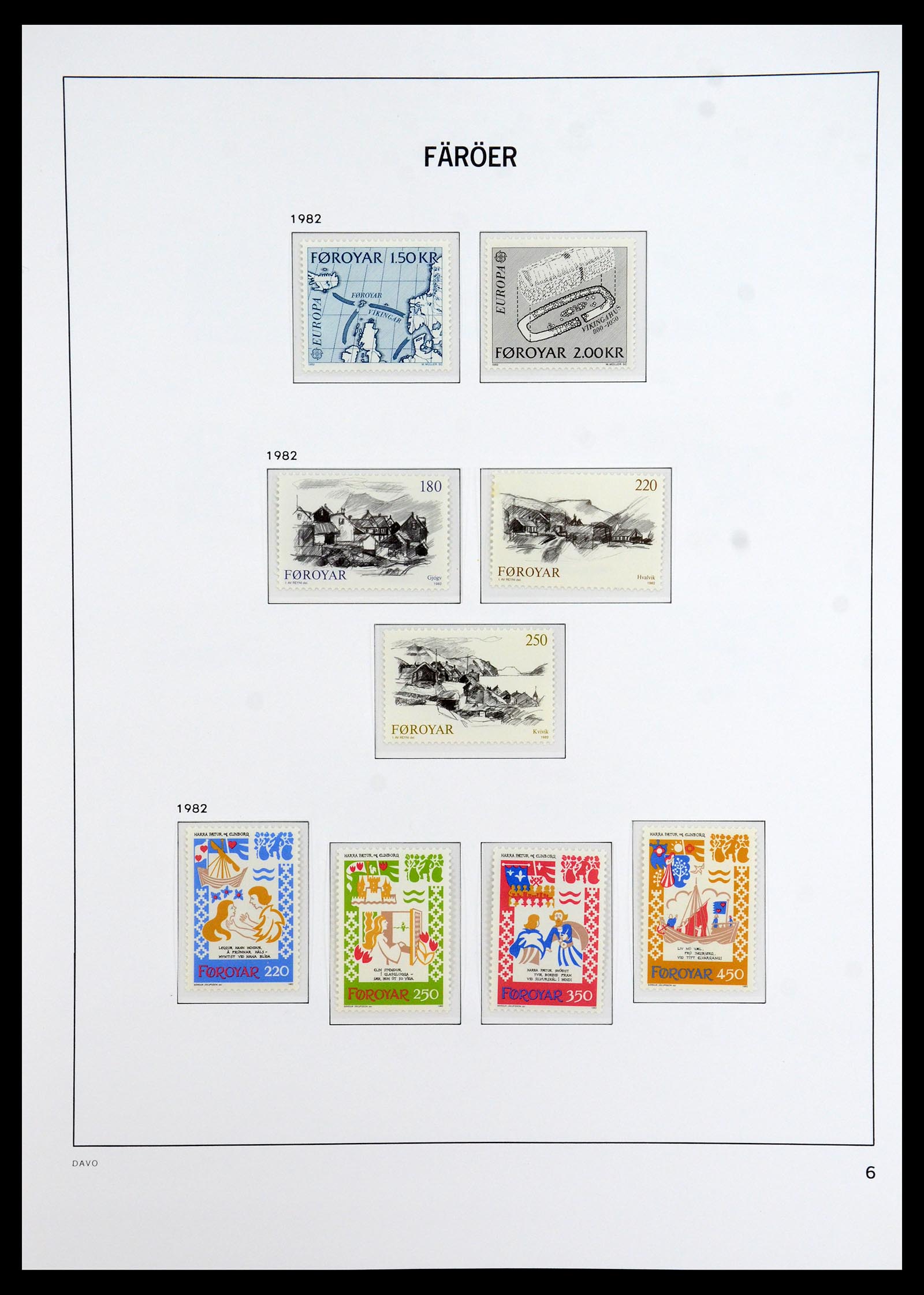 35912 006 - Postzegelverzameling 35912 Faeroer 1975-2005.