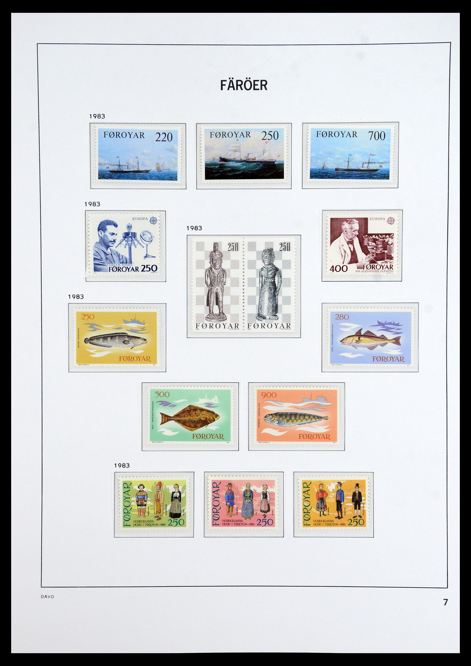 35912 007 - Postzegelverzameling 35912 Faeroer 1975-2005.