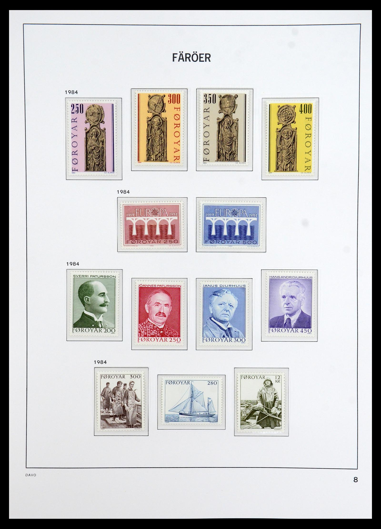 35912 008 - Postzegelverzameling 35912 Faeroer 1975-2005.