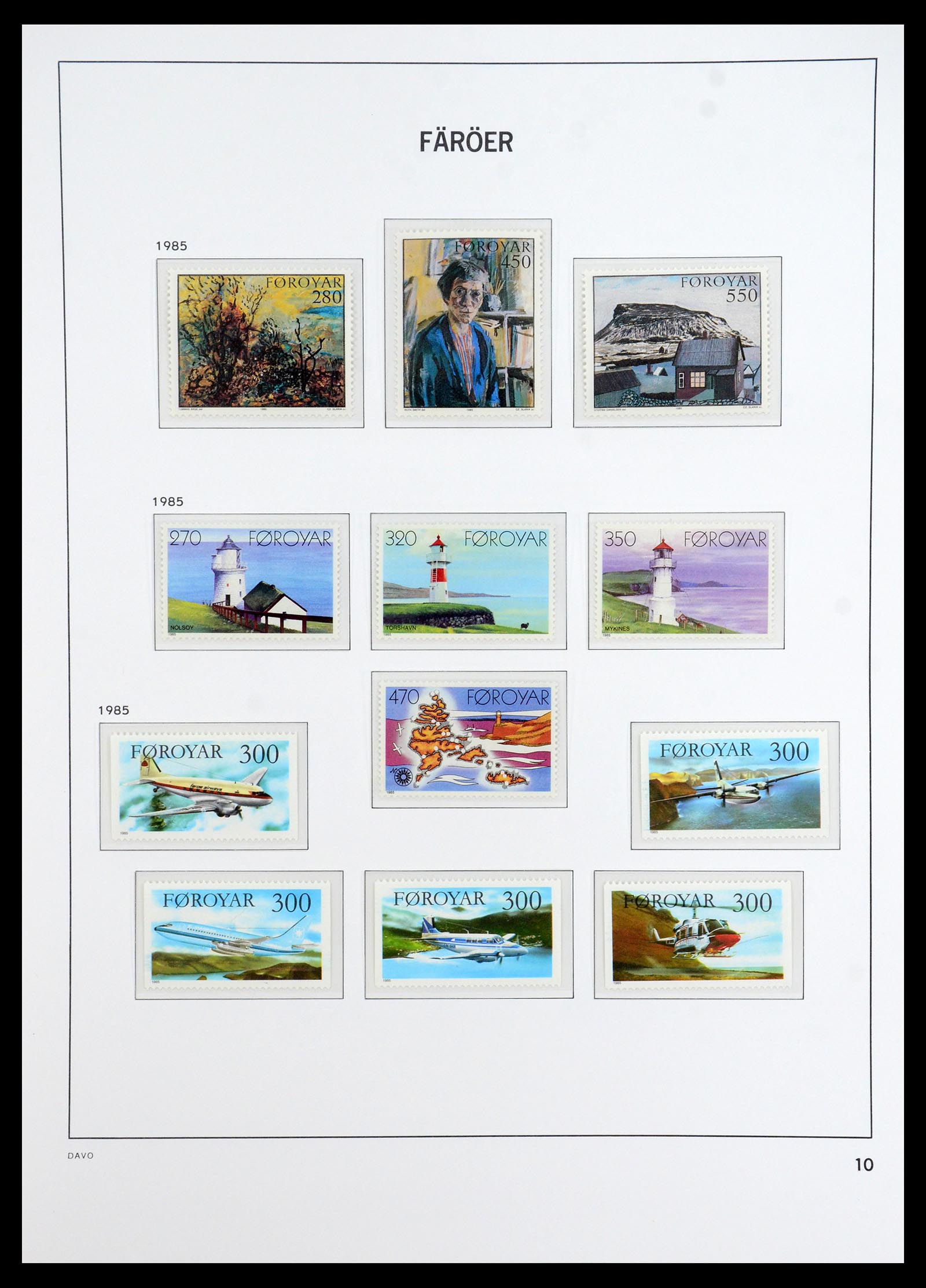 35912 010 - Postzegelverzameling 35912 Faeroer 1975-2005.