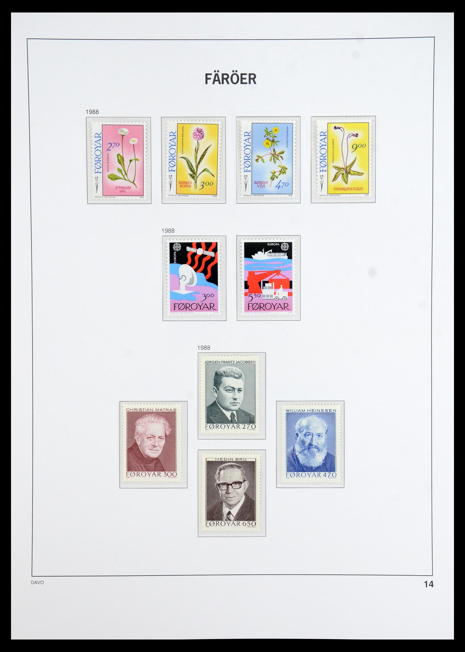 35912 014 - Postzegelverzameling 35912 Faeroer 1975-2005.