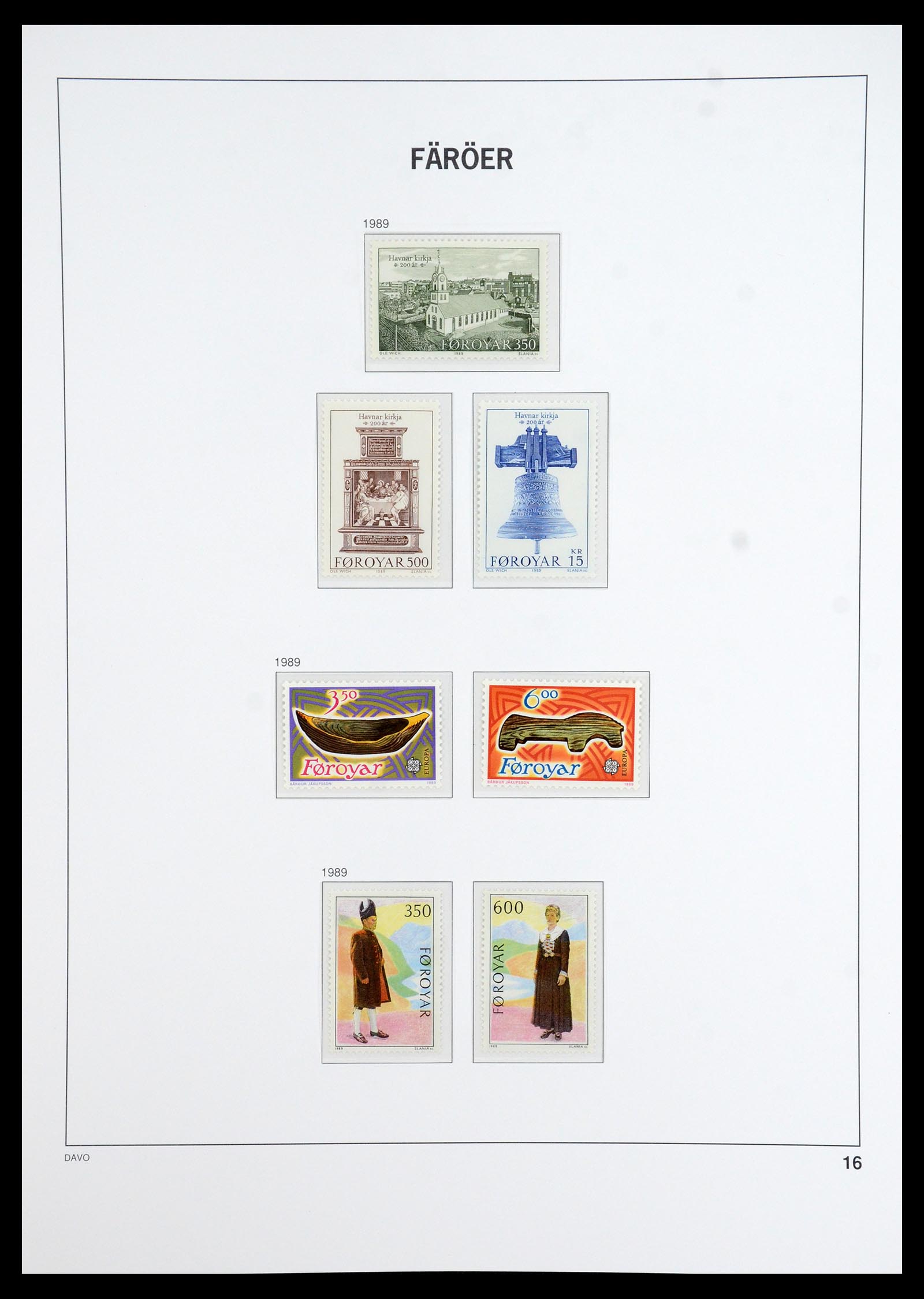 35912 016 - Postzegelverzameling 35912 Faeroer 1975-2005.