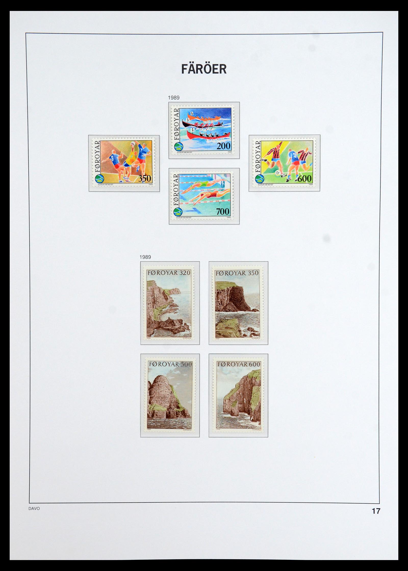 35912 017 - Postzegelverzameling 35912 Faeroer 1975-2005.
