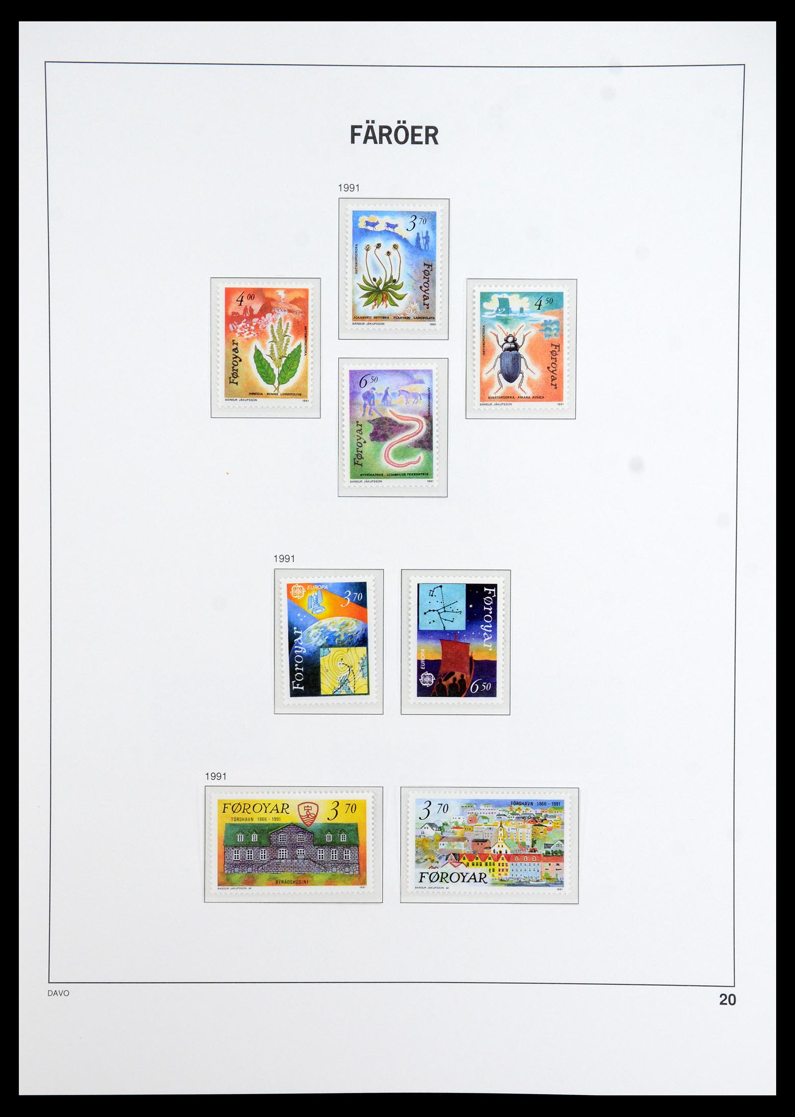 35912 020 - Postzegelverzameling 35912 Faeroer 1975-2005.