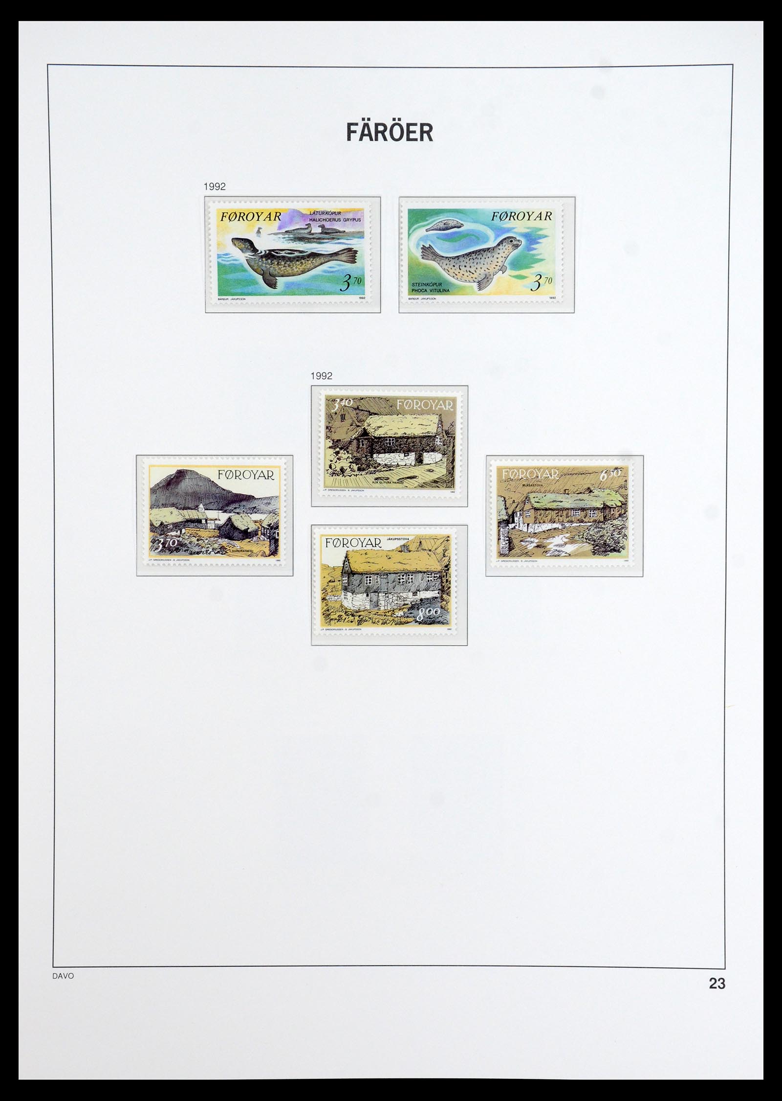 35912 023 - Postzegelverzameling 35912 Faeroer 1975-2005.