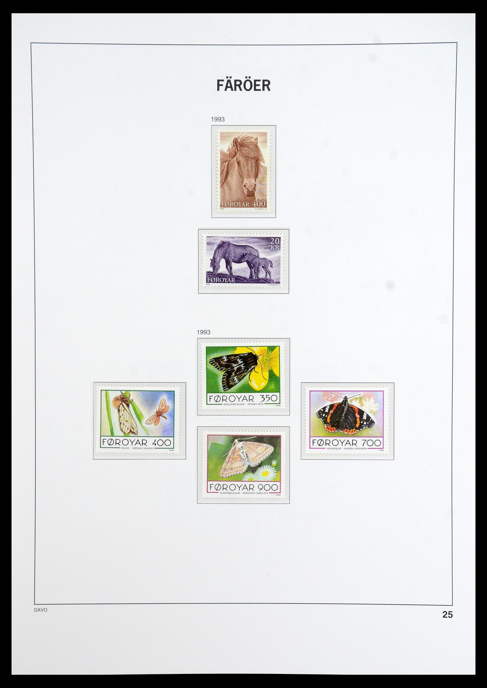 35912 025 - Postzegelverzameling 35912 Faeroer 1975-2005.