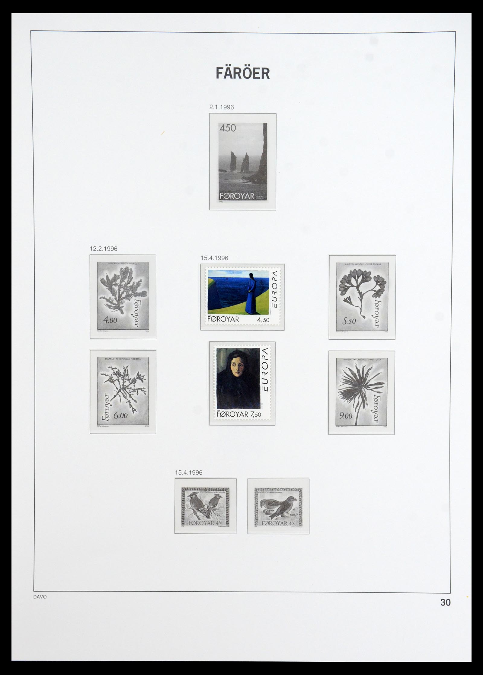 35912 027 - Postzegelverzameling 35912 Faeroer 1975-2005.