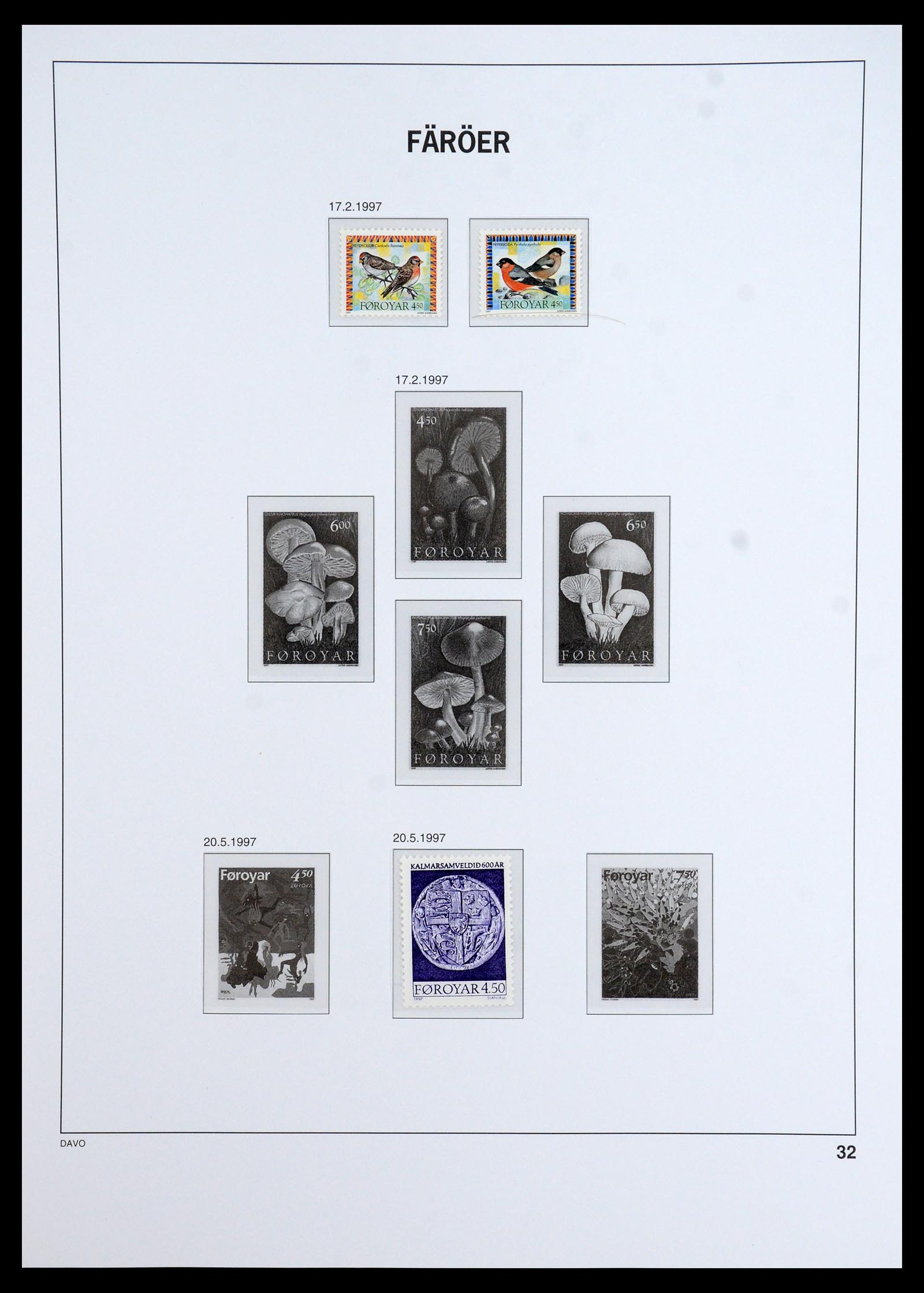 35912 029 - Postzegelverzameling 35912 Faeroer 1975-2005.