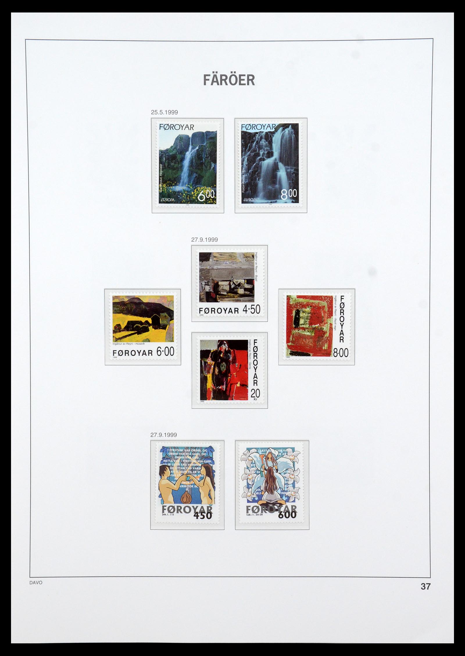 35912 033 - Postzegelverzameling 35912 Faeroer 1975-2005.