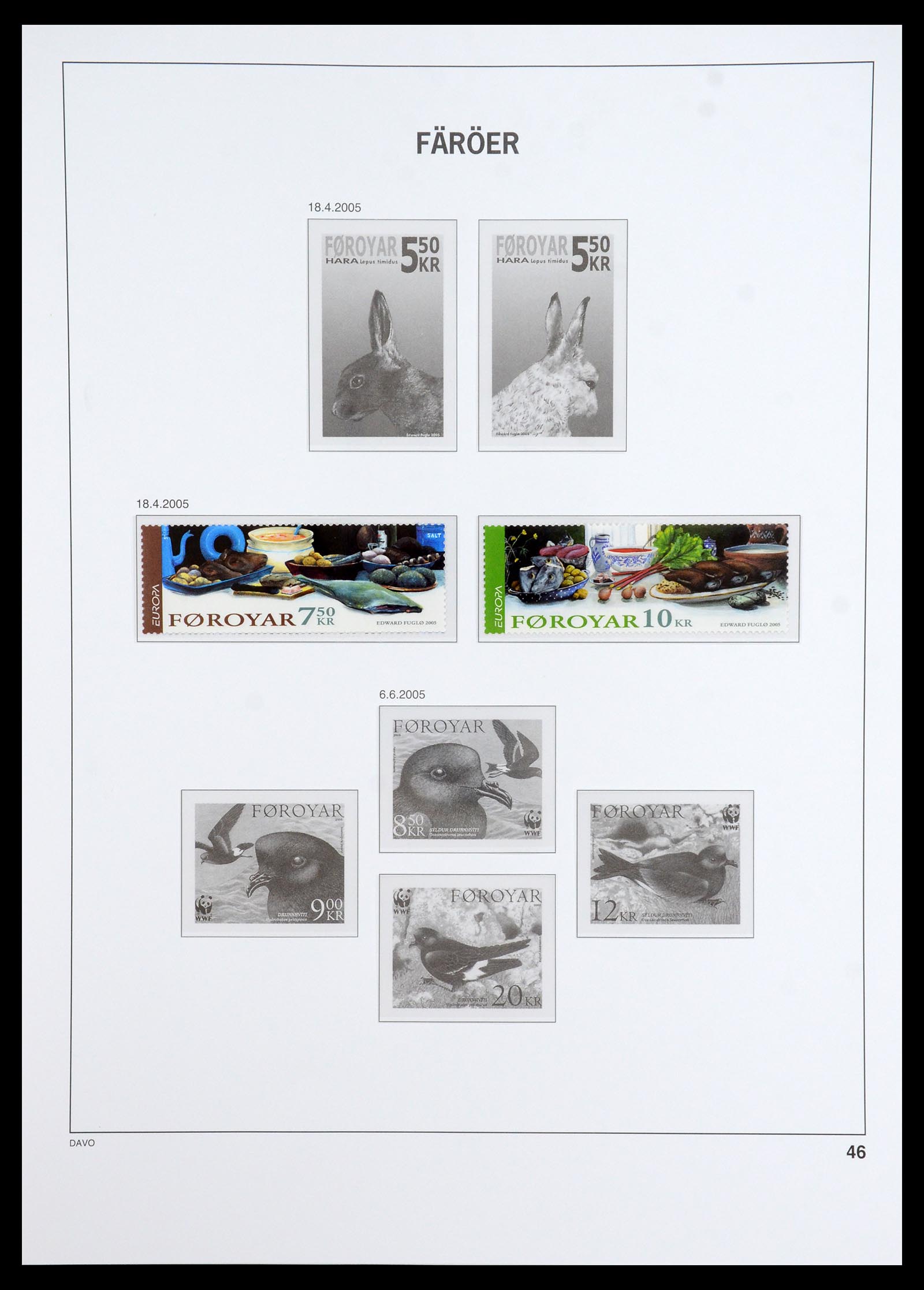 35912 036 - Postzegelverzameling 35912 Faeroer 1975-2005.