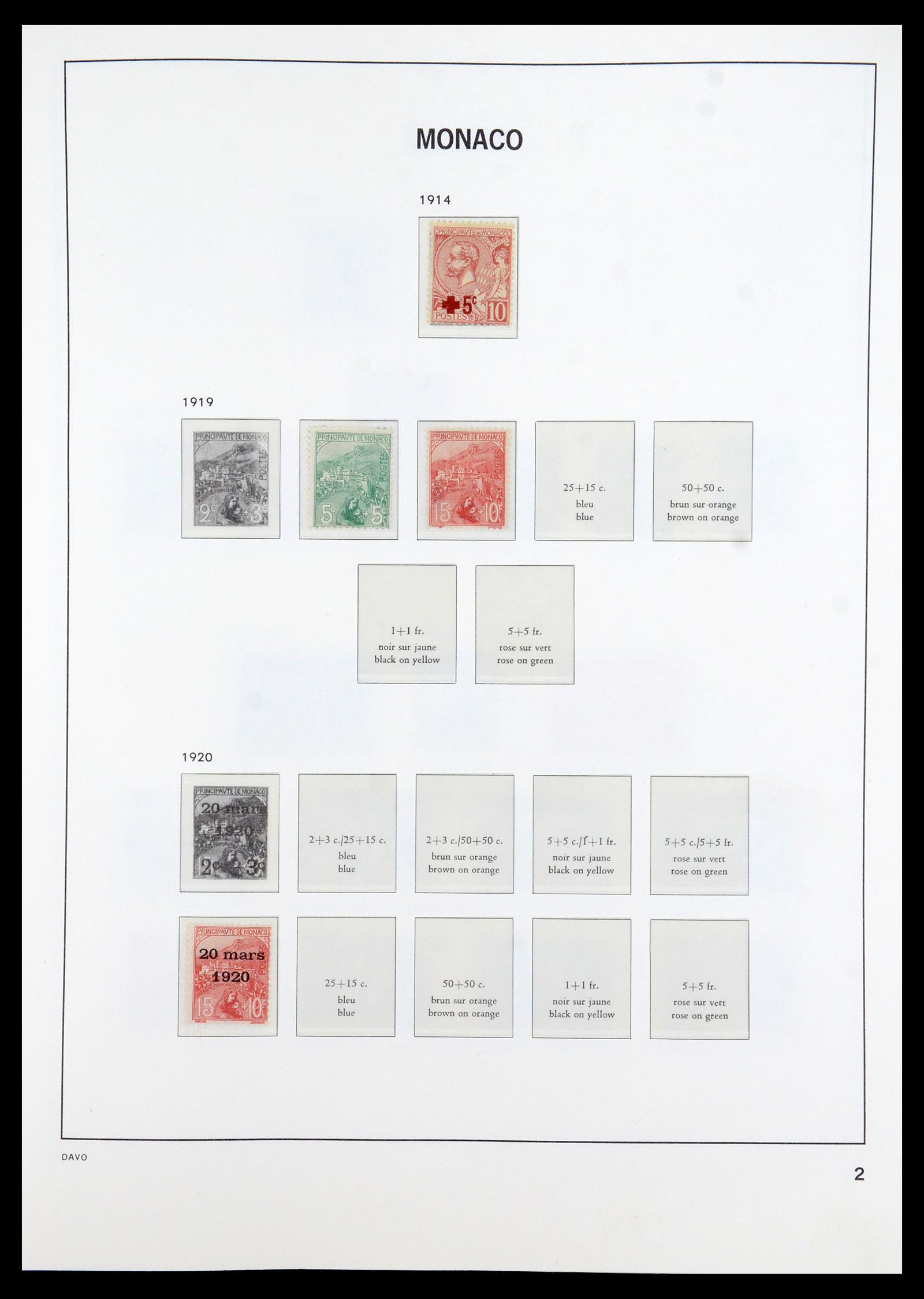 35913 002 - Postzegelverzameling 35913 Monaco 1885-1974.