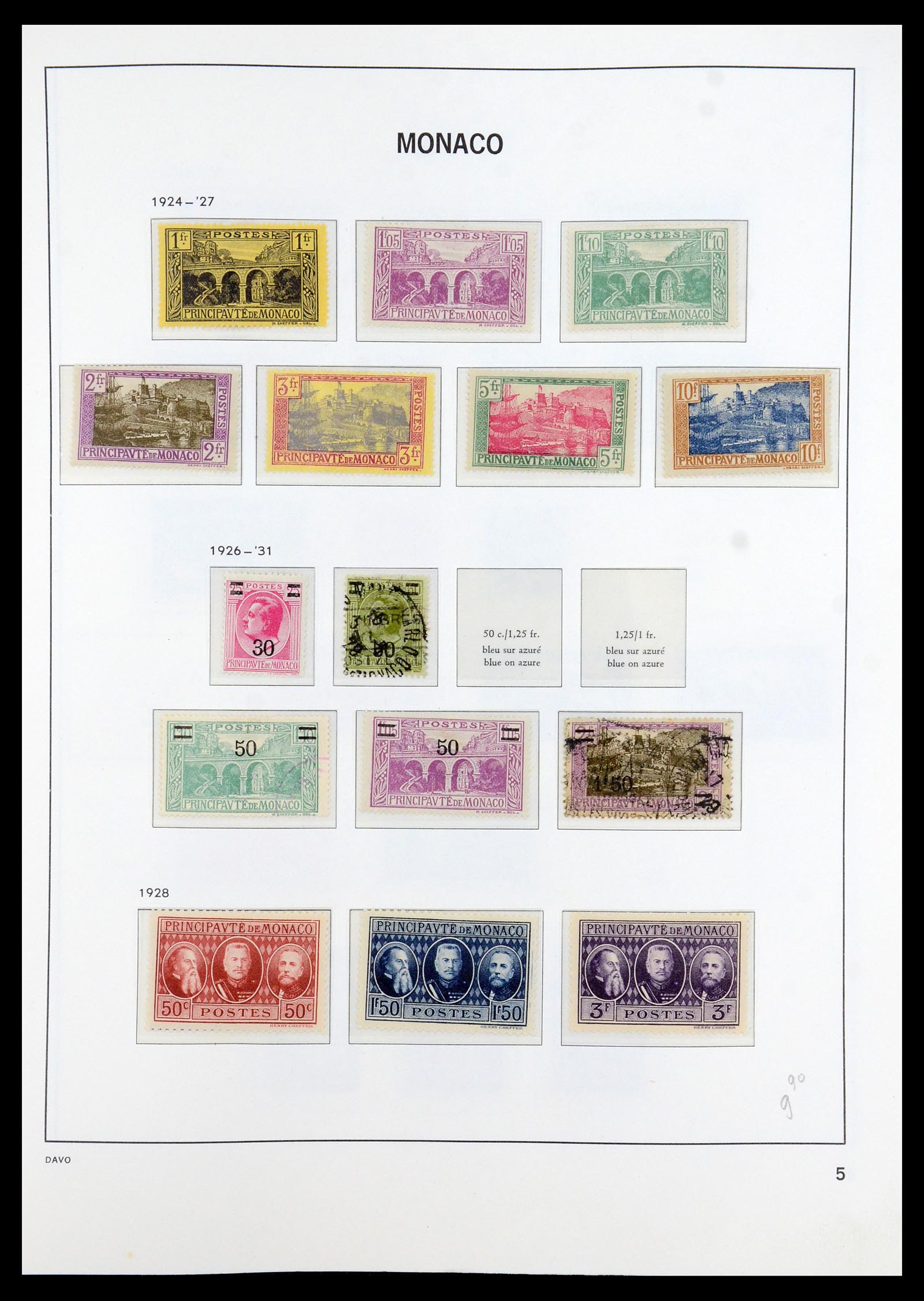35913 005 - Postzegelverzameling 35913 Monaco 1885-1974.