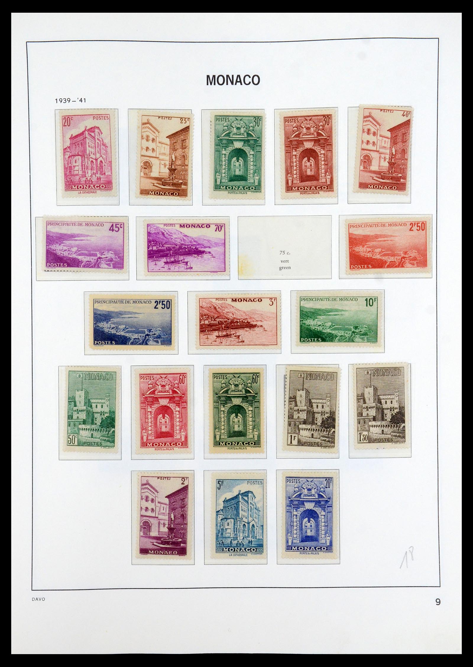35913 009 - Postzegelverzameling 35913 Monaco 1885-1974.