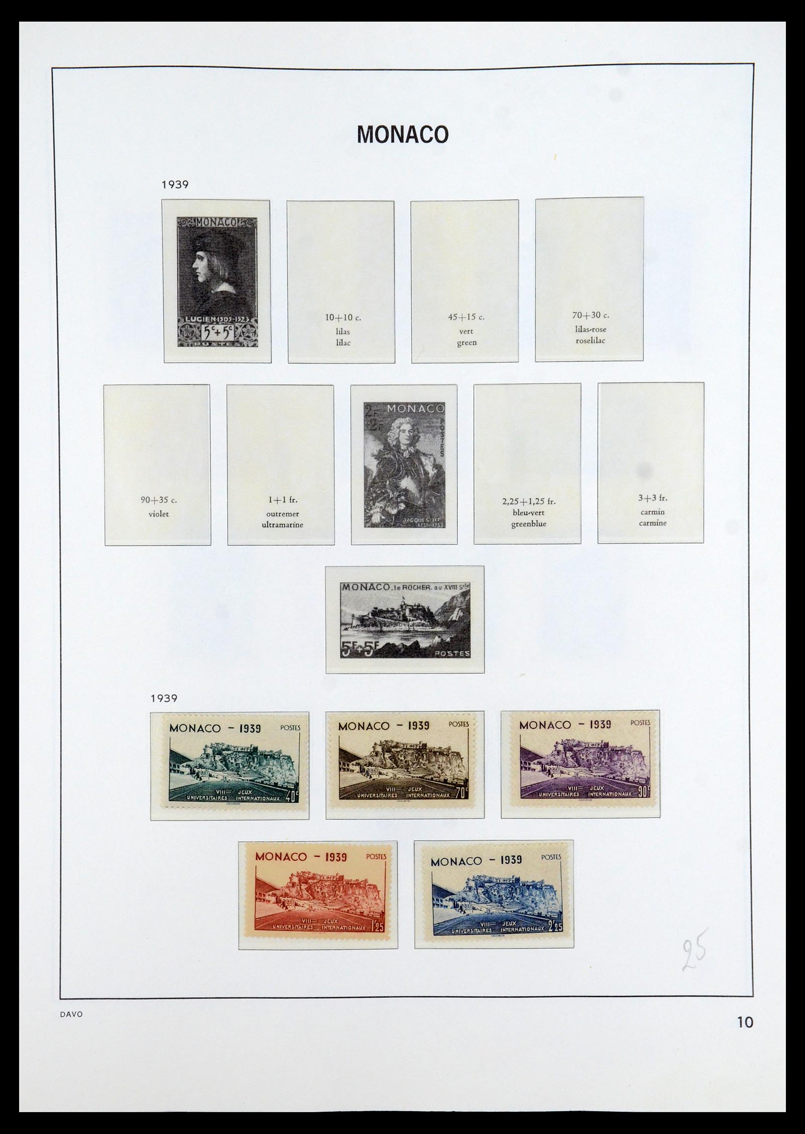 35913 010 - Postzegelverzameling 35913 Monaco 1885-1974.