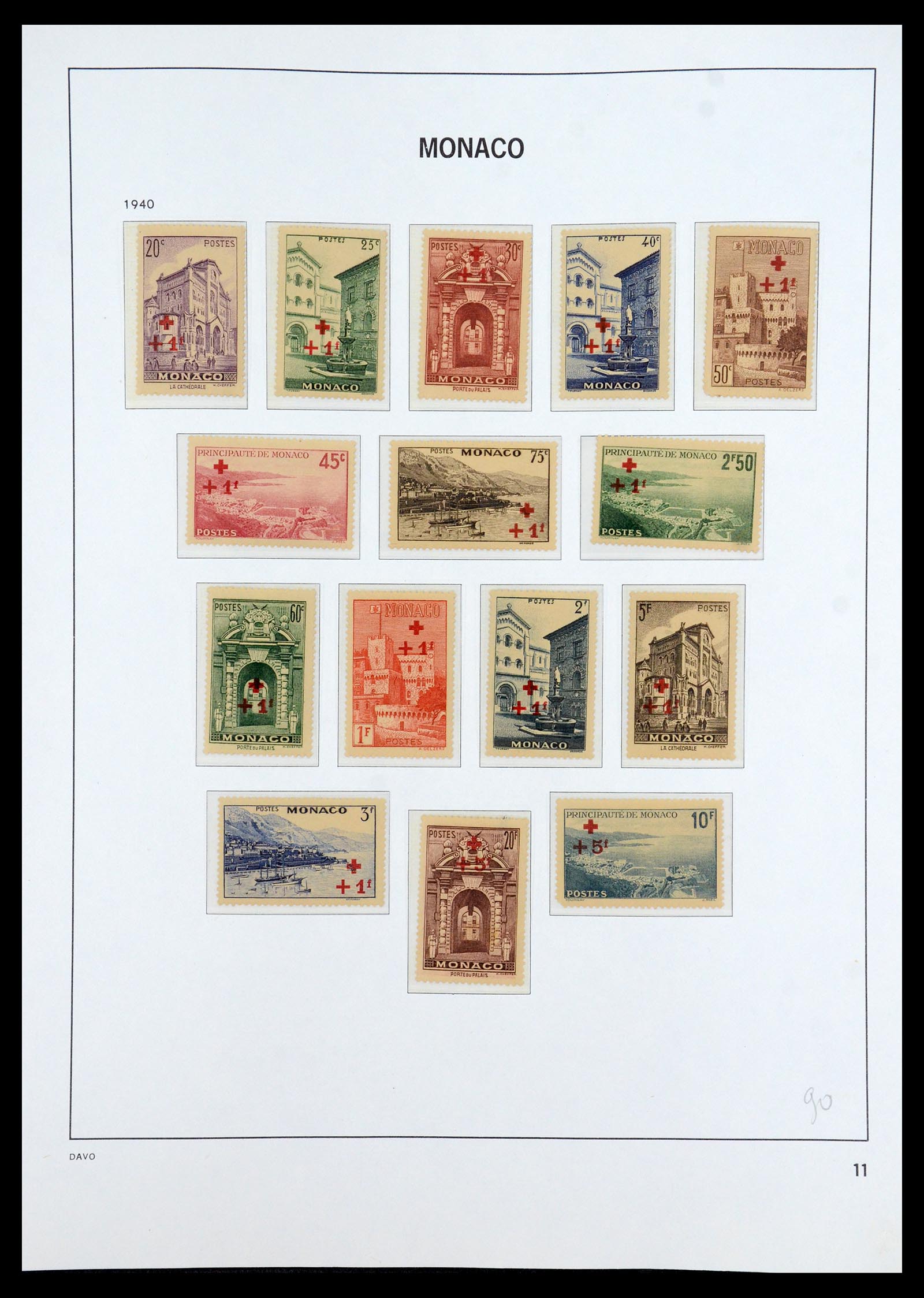 35913 011 - Postzegelverzameling 35913 Monaco 1885-1974.
