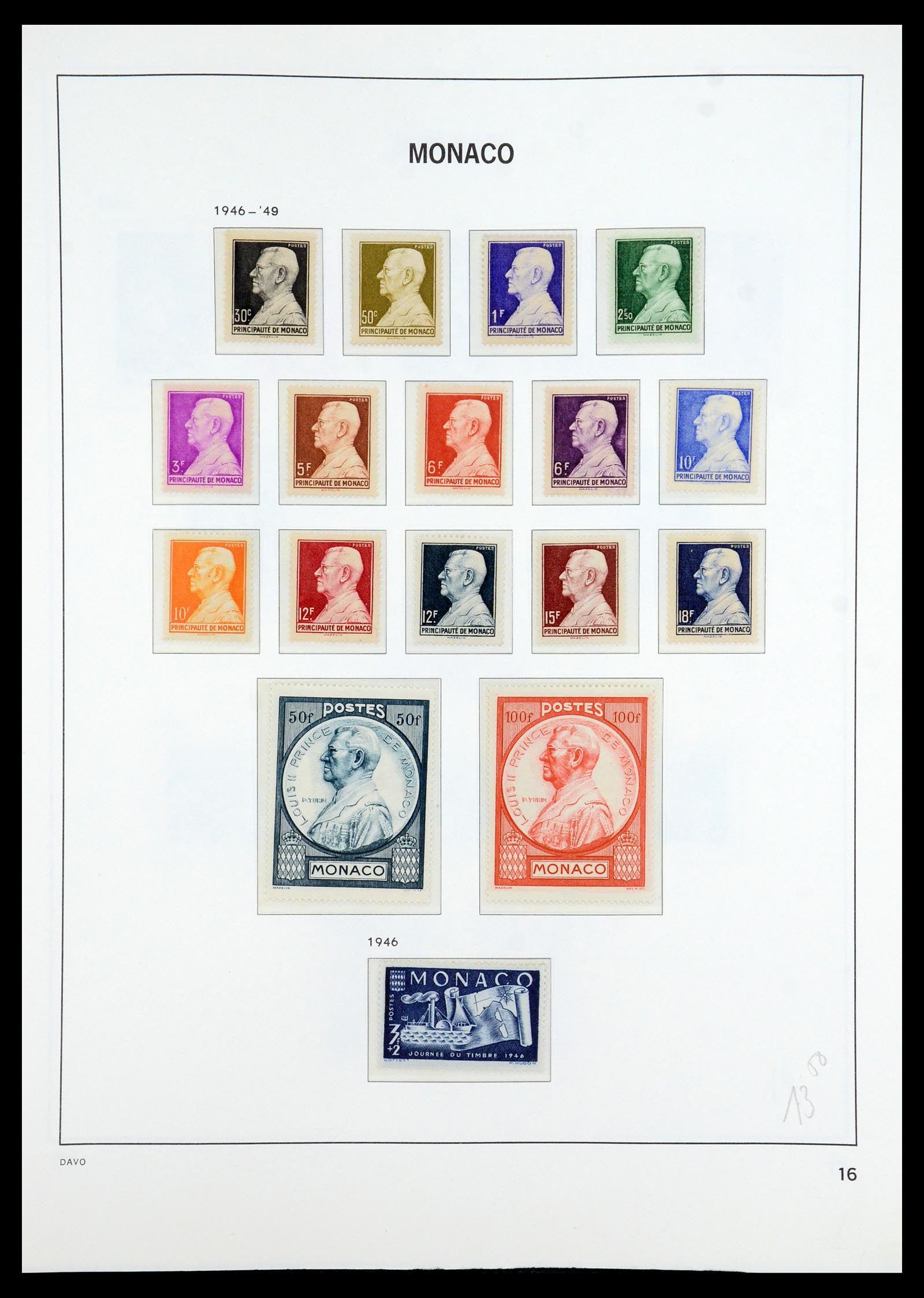 35913 016 - Postzegelverzameling 35913 Monaco 1885-1974.