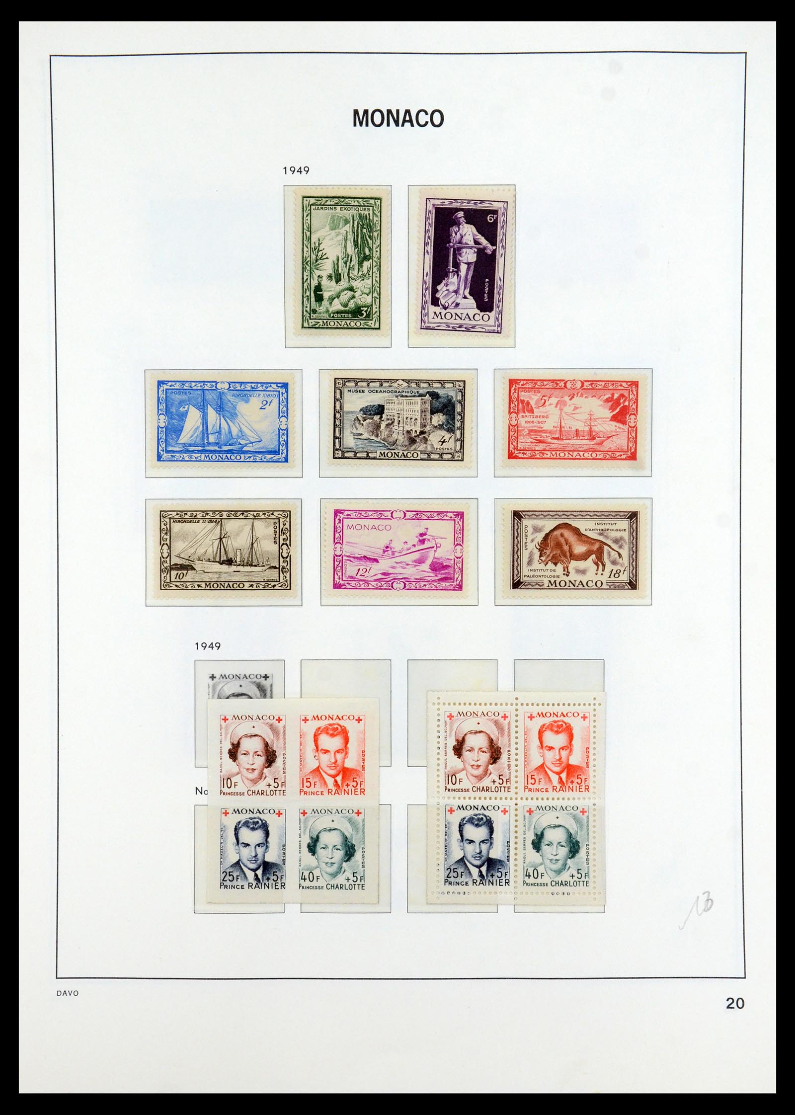 35913 020 - Postzegelverzameling 35913 Monaco 1885-1974.