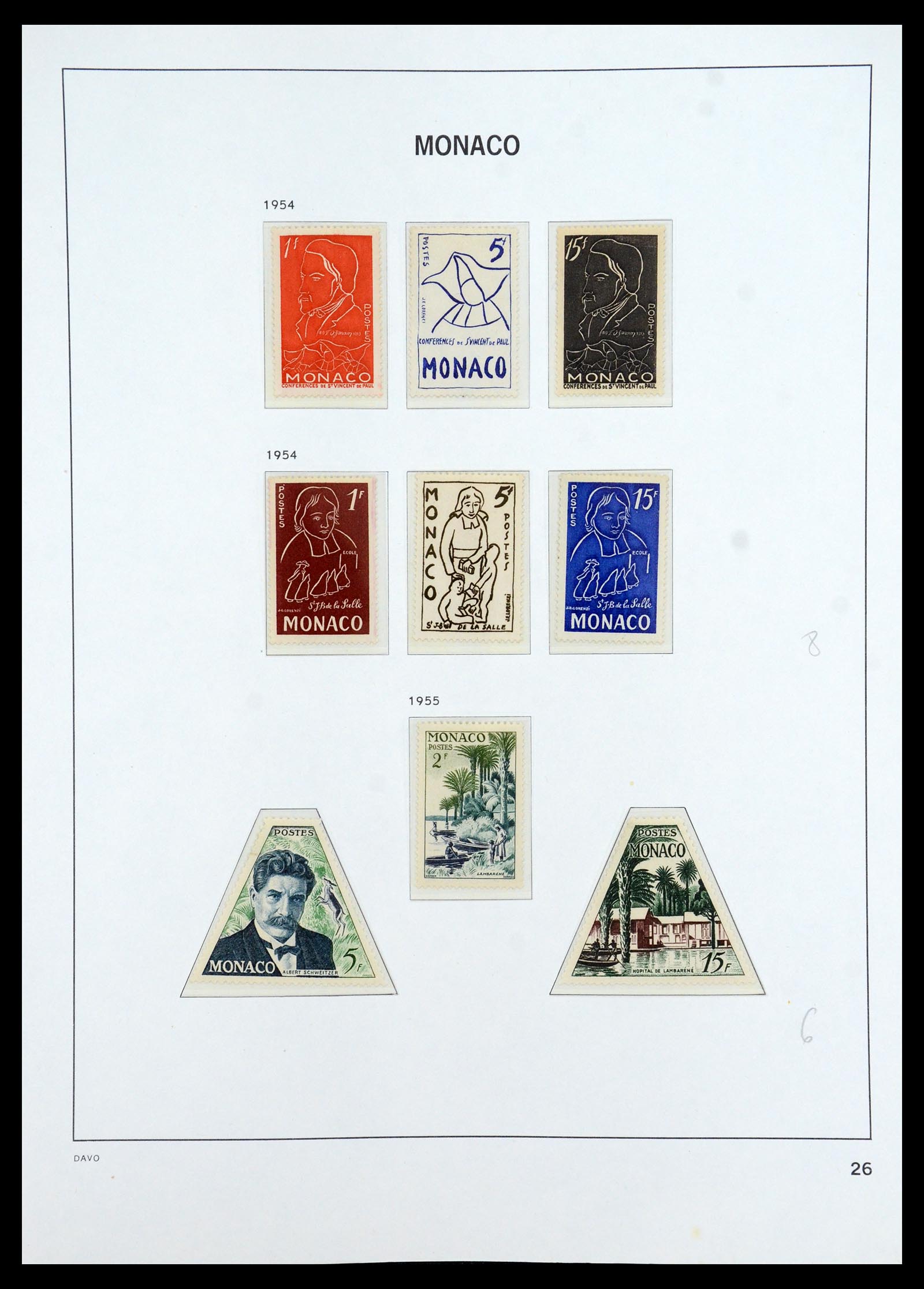 35913 026 - Postzegelverzameling 35913 Monaco 1885-1974.