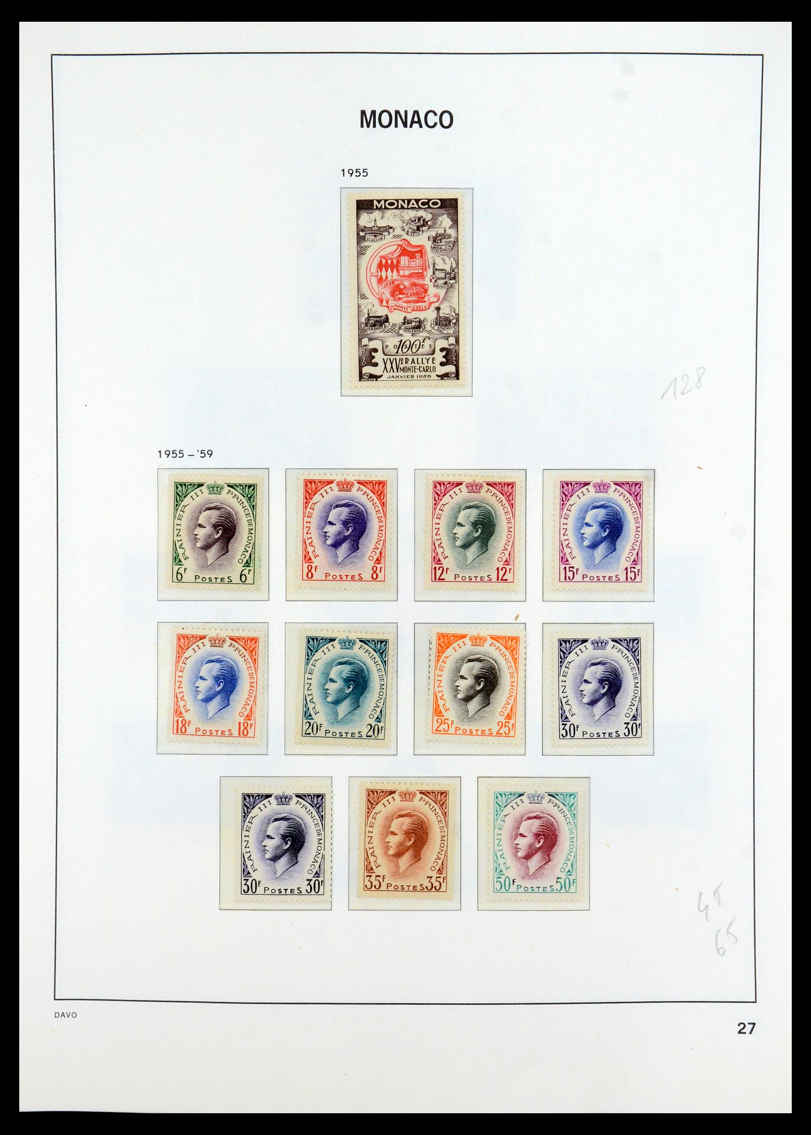 35913 027 - Postzegelverzameling 35913 Monaco 1885-1974.