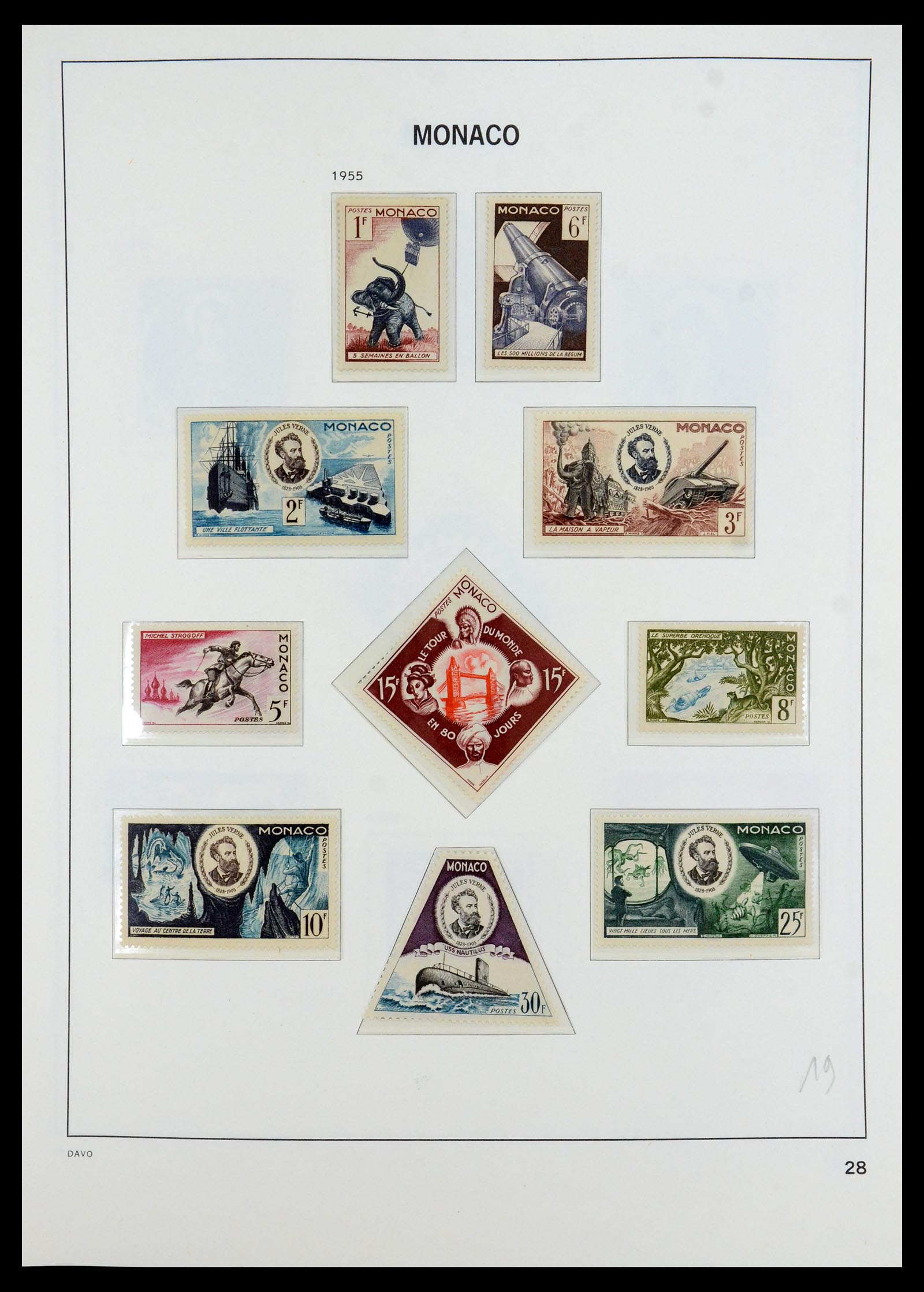 35913 028 - Postzegelverzameling 35913 Monaco 1885-1974.