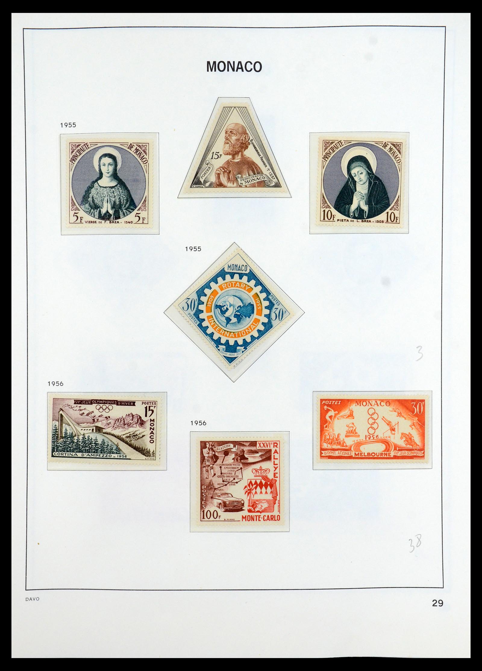 35913 029 - Postzegelverzameling 35913 Monaco 1885-1974.