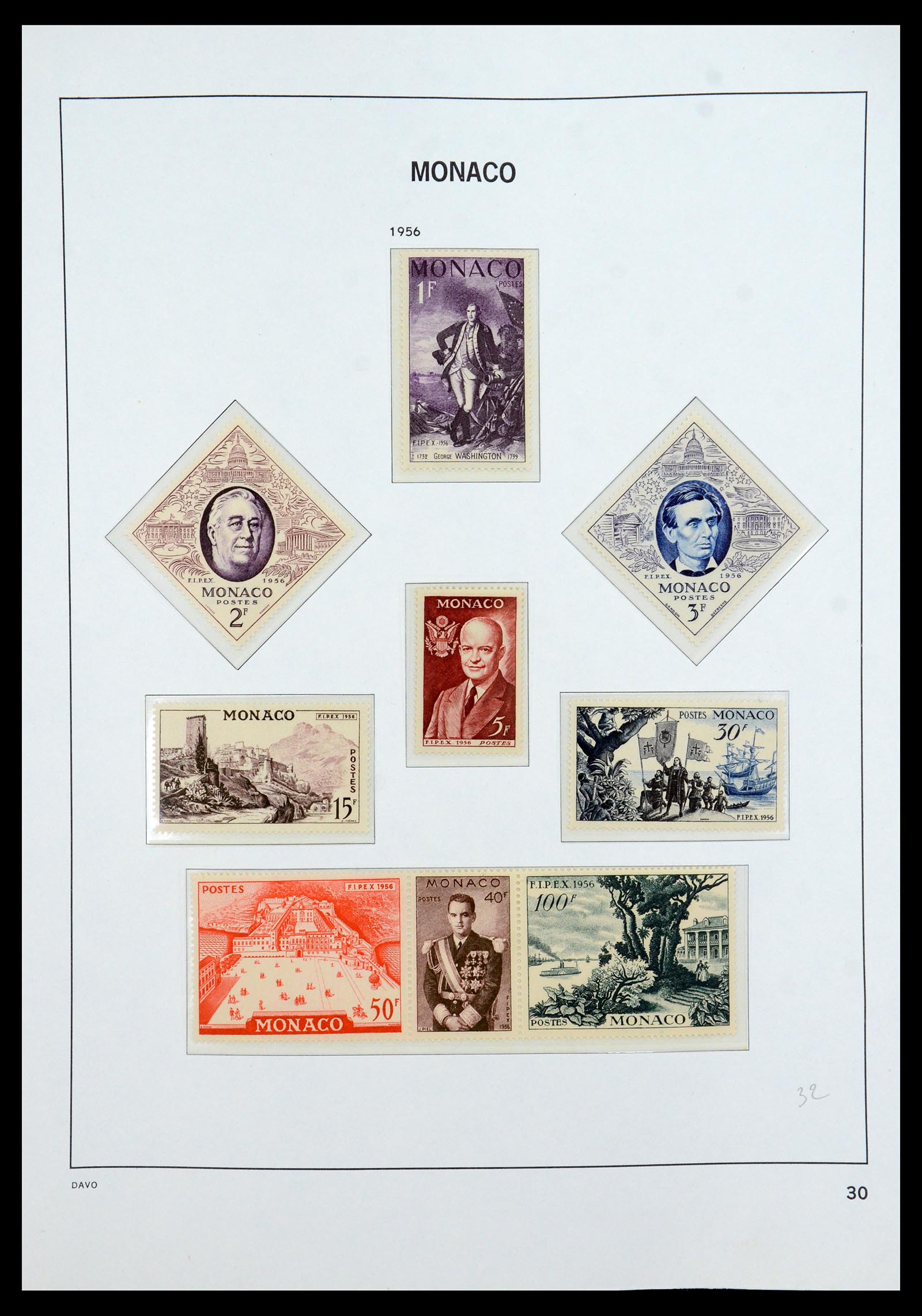 35913 030 - Postzegelverzameling 35913 Monaco 1885-1974.